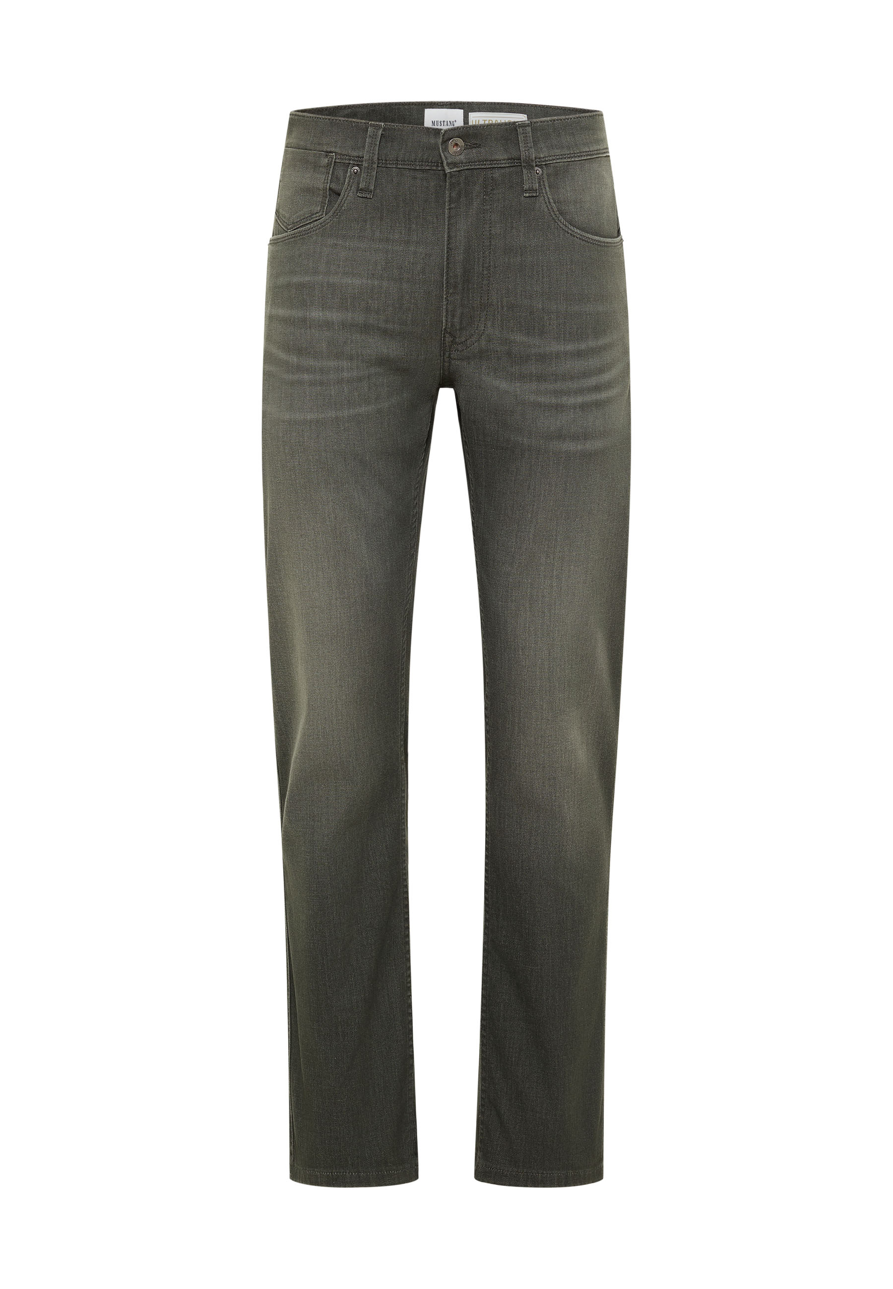 Hose, Jeans, Olive, Straight leg, Gürtelkeine
