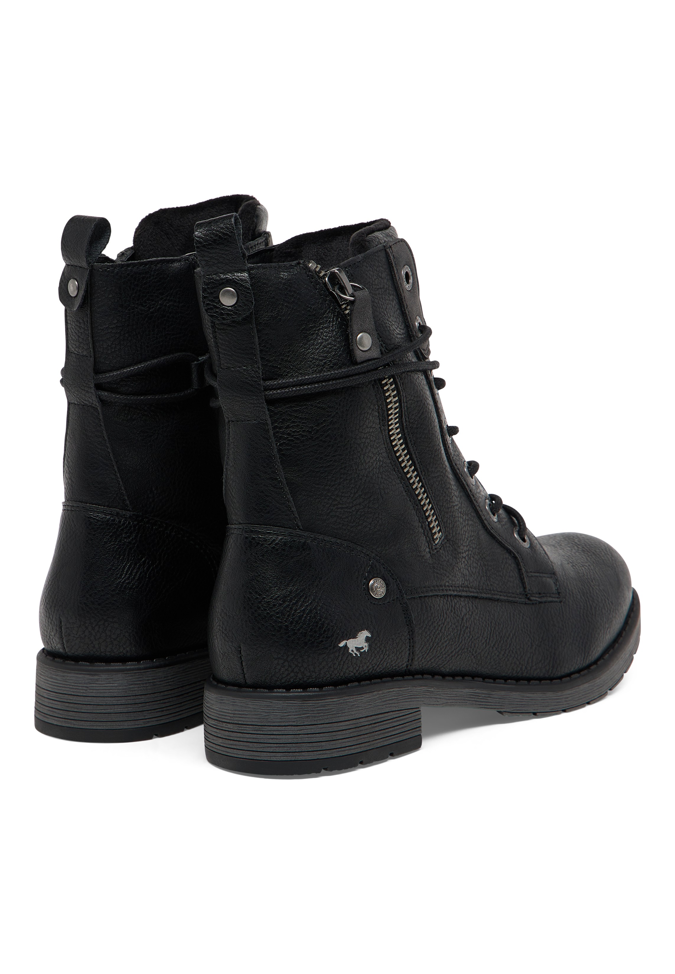 Stiefel, Boots, Leder, Schwarz, Reißverschluss