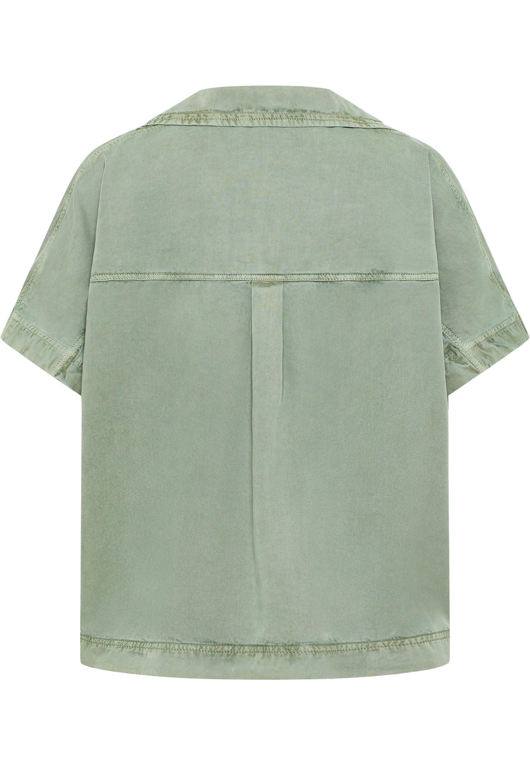 Hemd, Kurzarm, Grün, Stoff, Kleidungsstück