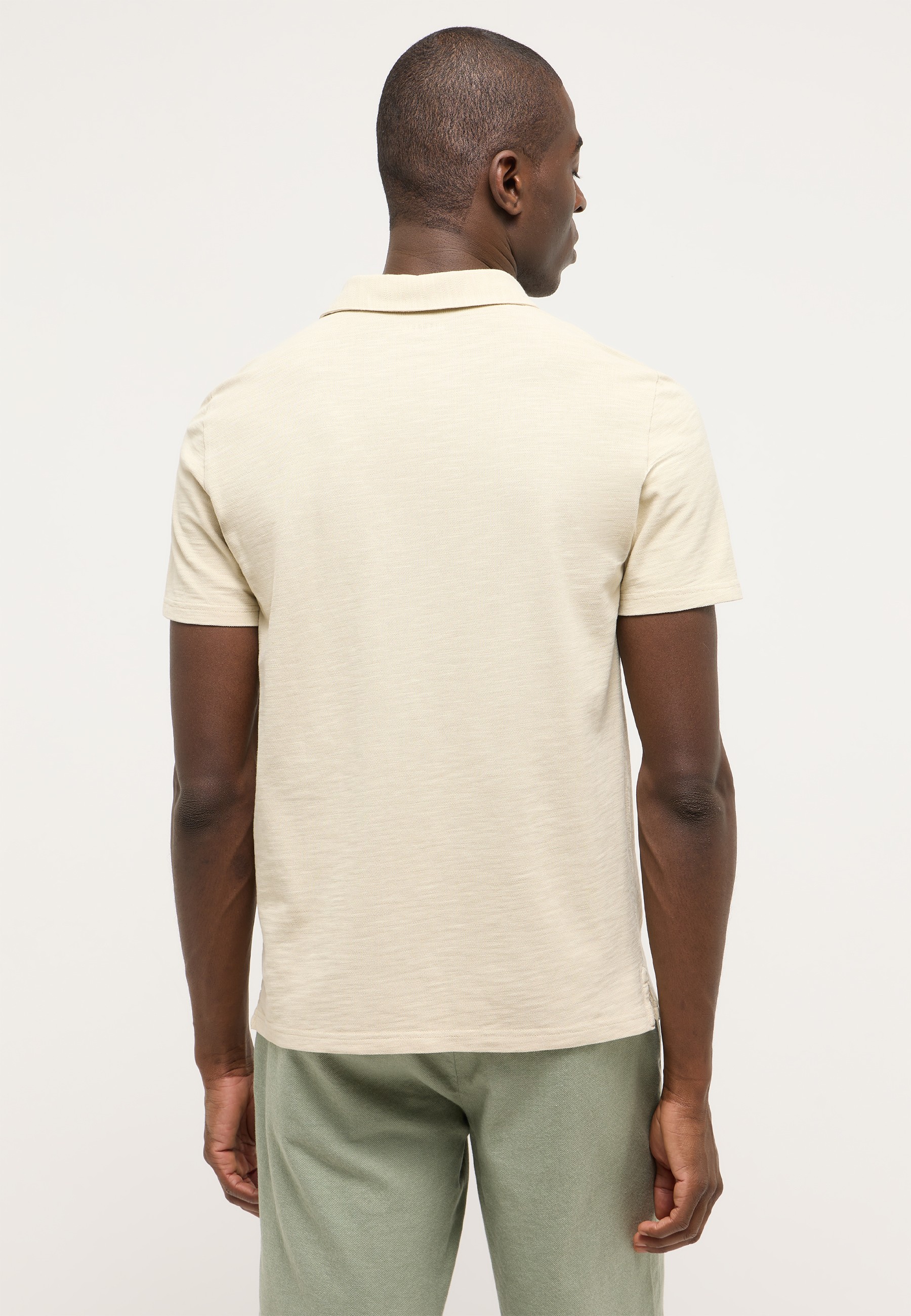 Polo, Kurzärmelig, Beige, Kleidungsstück, Baumwollmischung