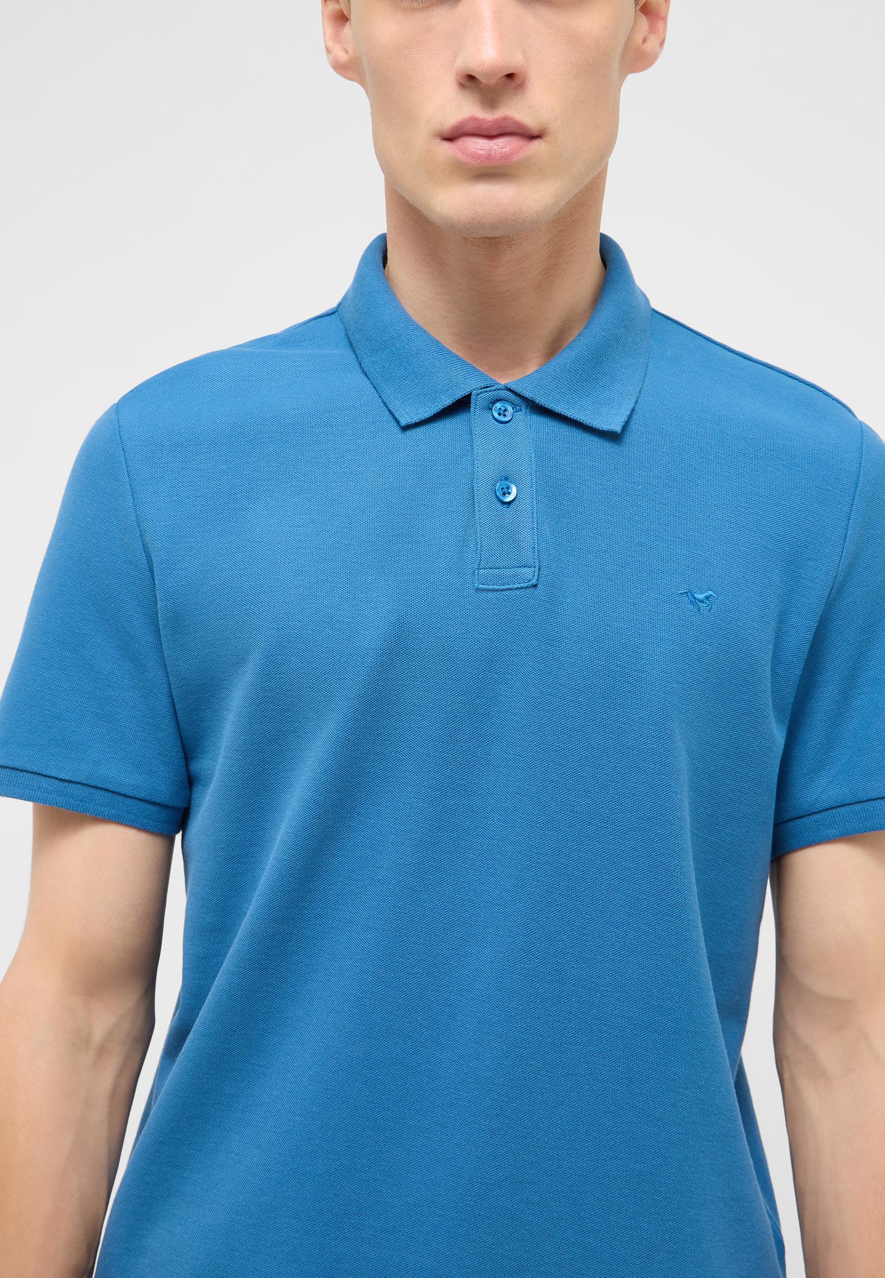 Polo, Polohemd, Blau, Kurzarm, Kragen
