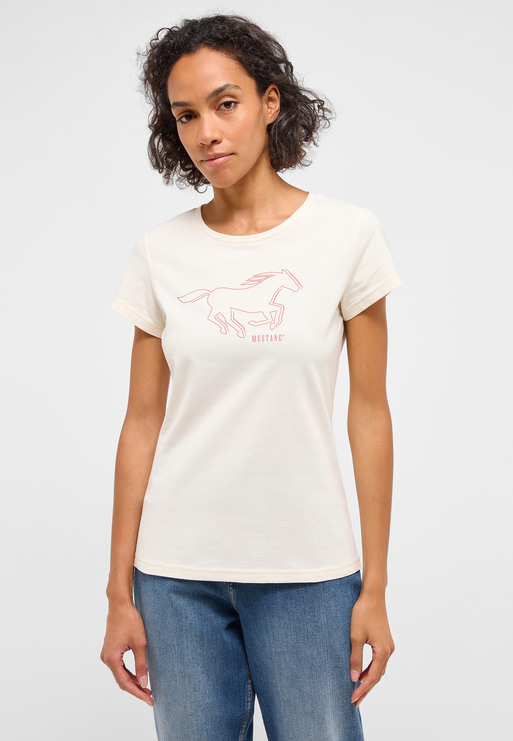 MUSTANG Women's Style Avery T-Shirt, Caramel Café 7169, S MUSTANG Women's Style Avery T-Shirt, Caramel Café 7169, S