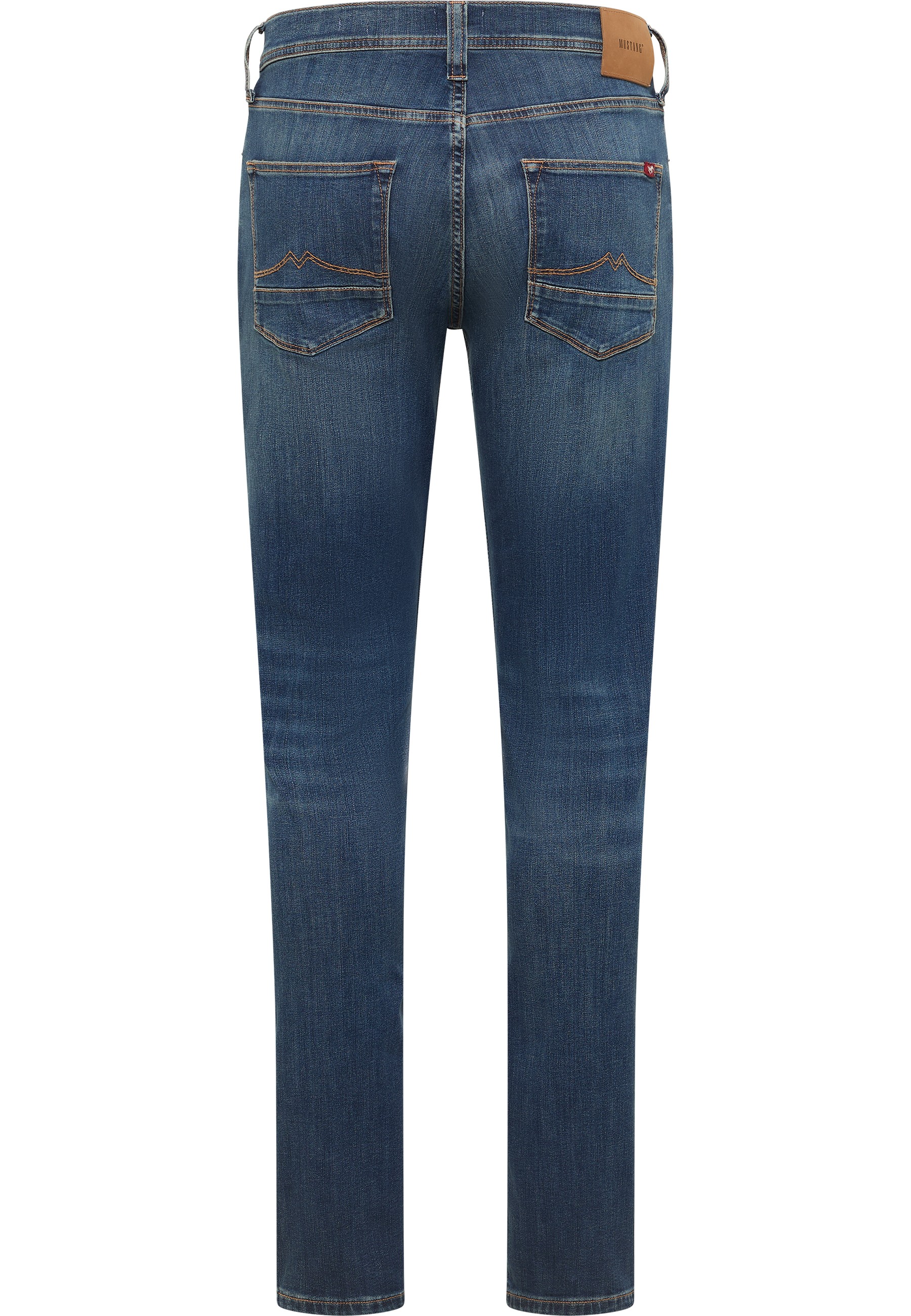jeans, denim, back-pocket, straight-leg, blue