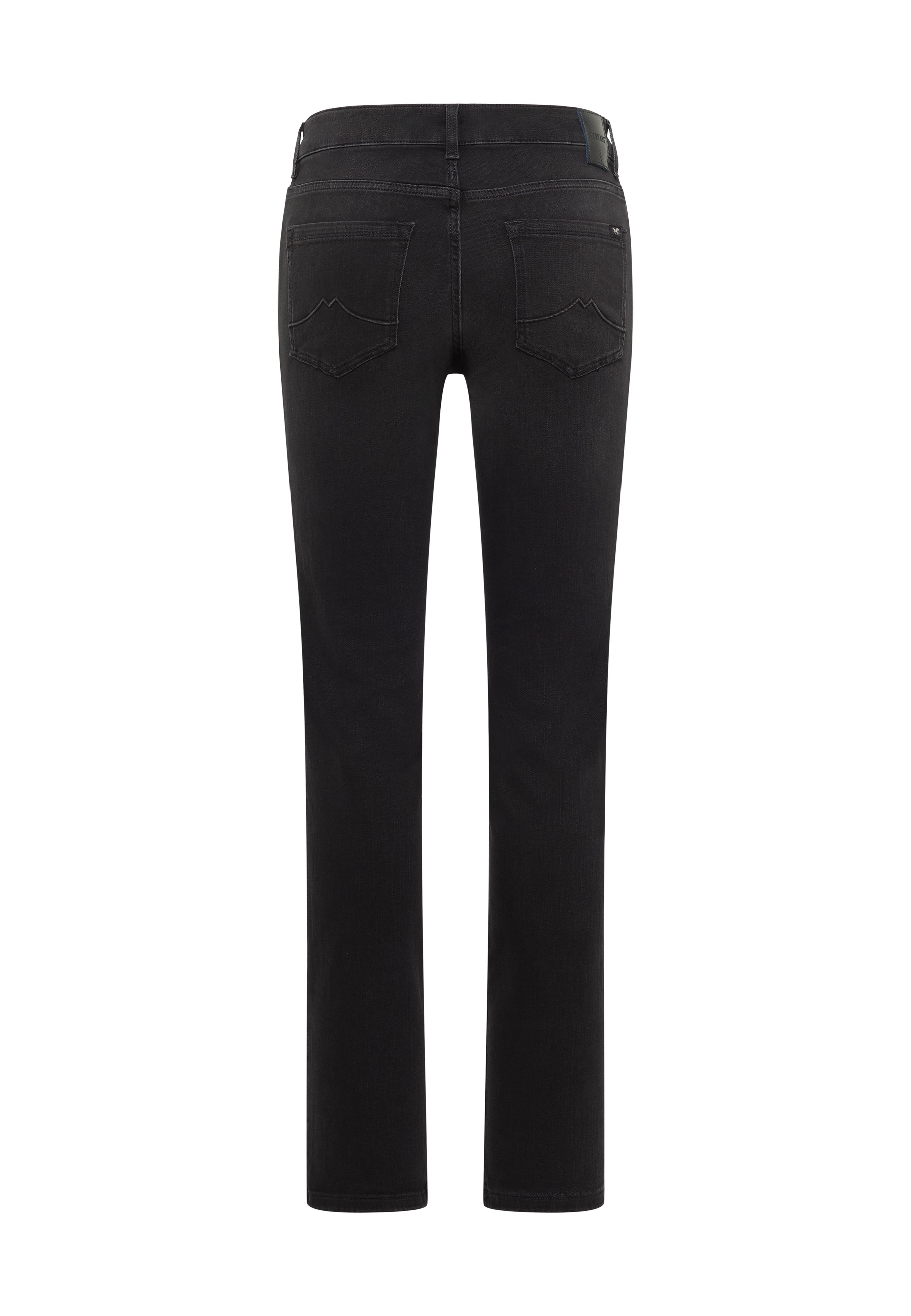 Jeans, Schwarz, Rückentaschen, Straight-leg, Denim