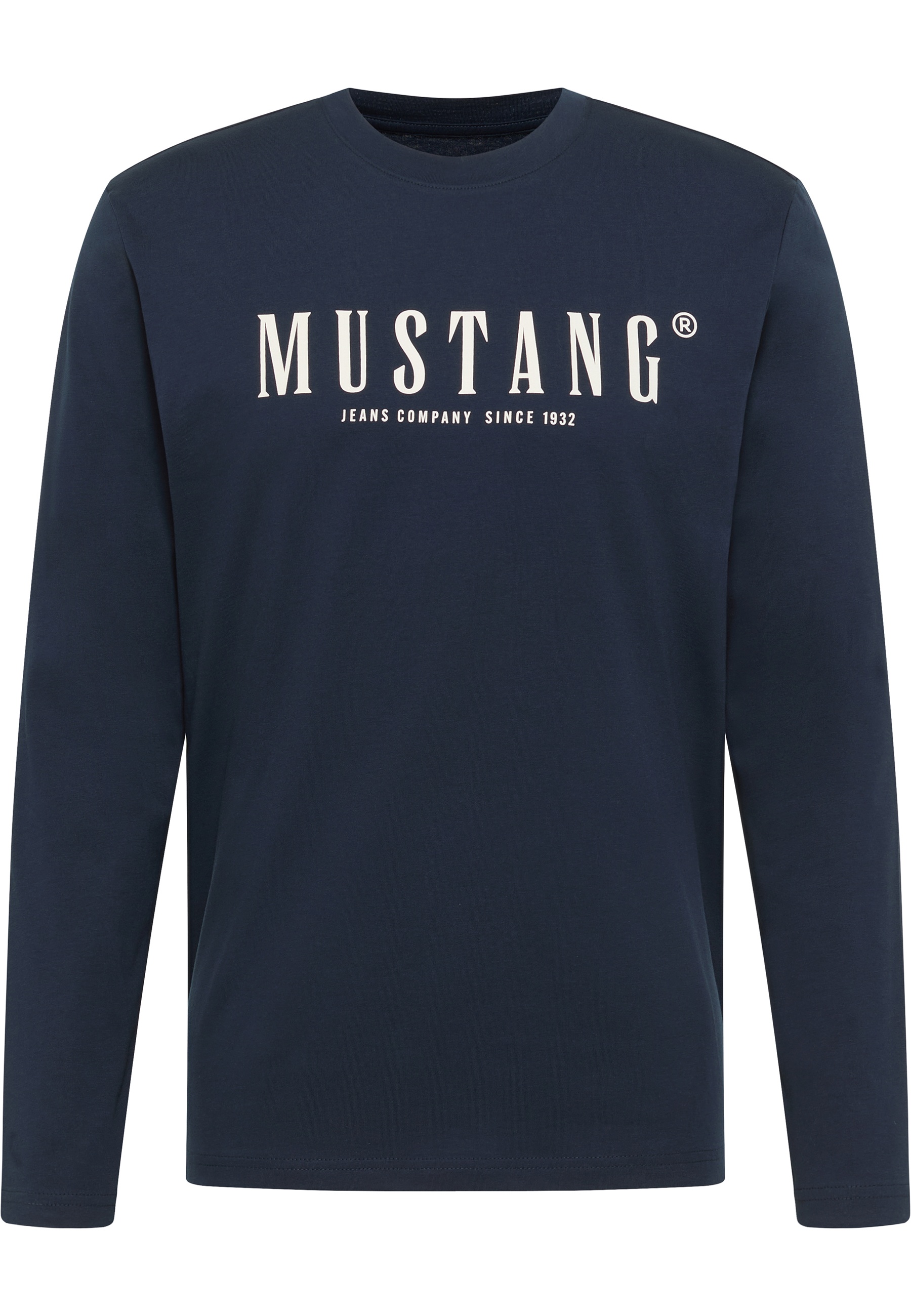 Mustang Herren Langarmshirt Style Asheville, navy