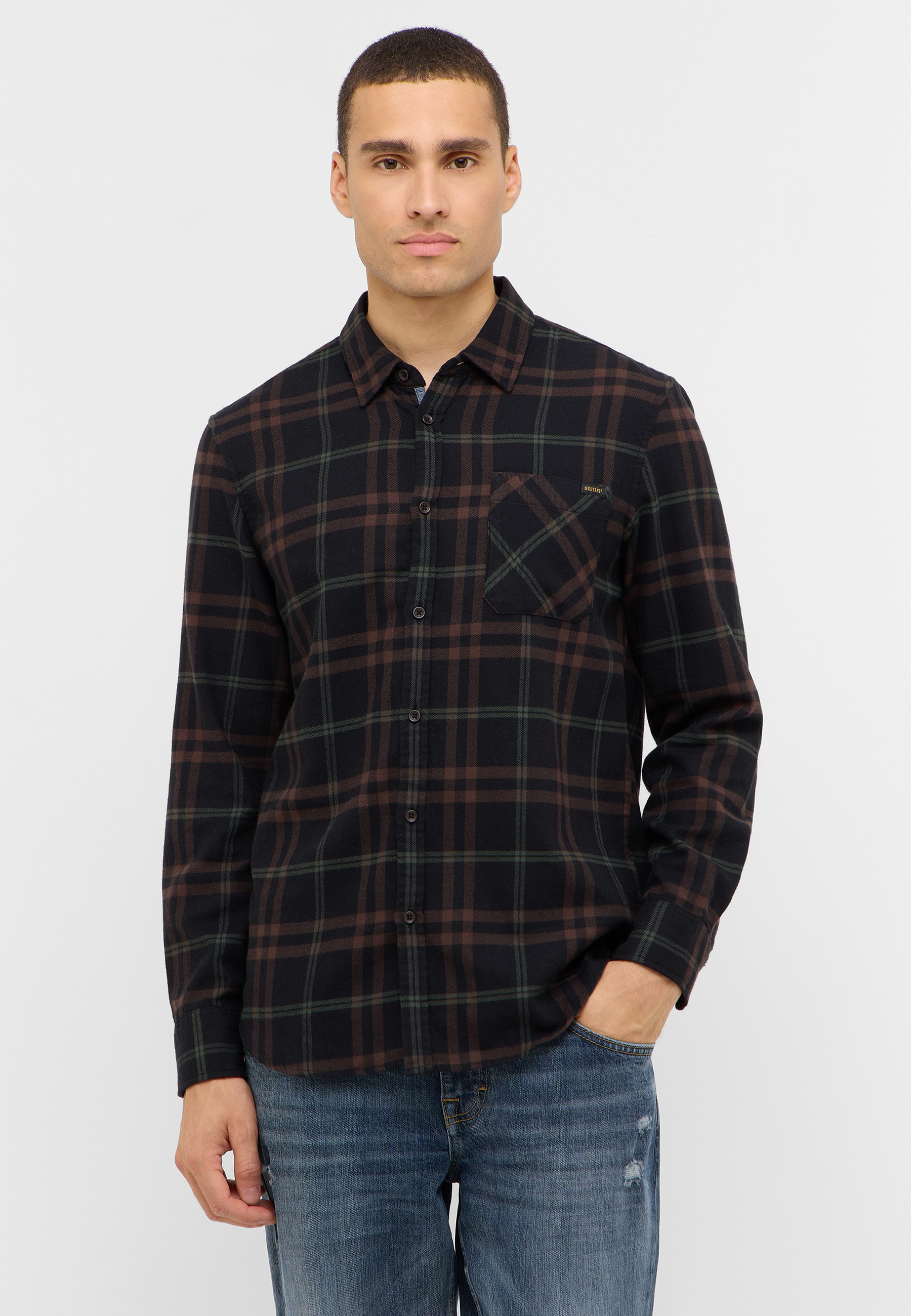 Bekleidung, Hemd, Kleid, Hemd, Langarm, Jeans