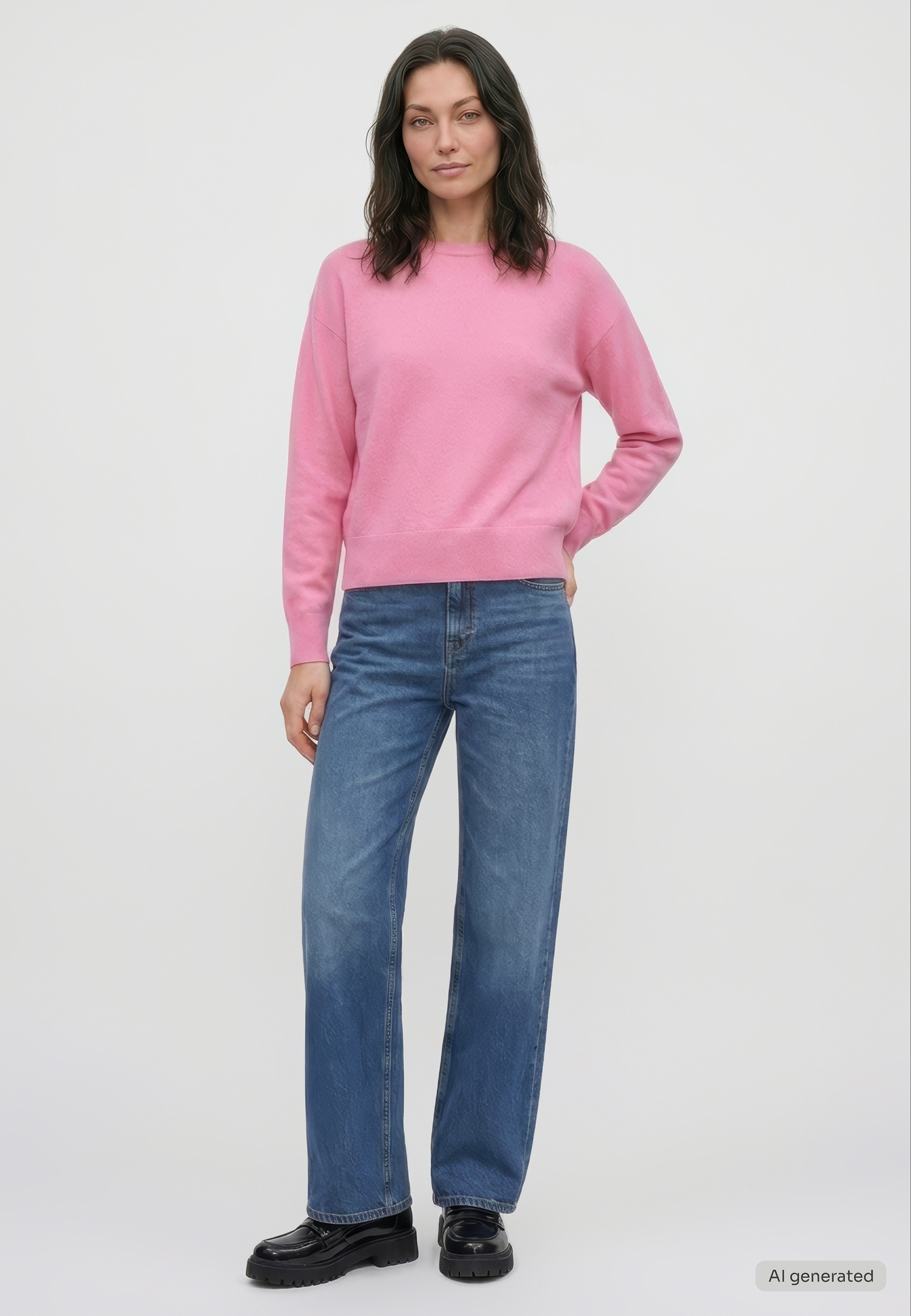 mit Flat-Knit-Struktur