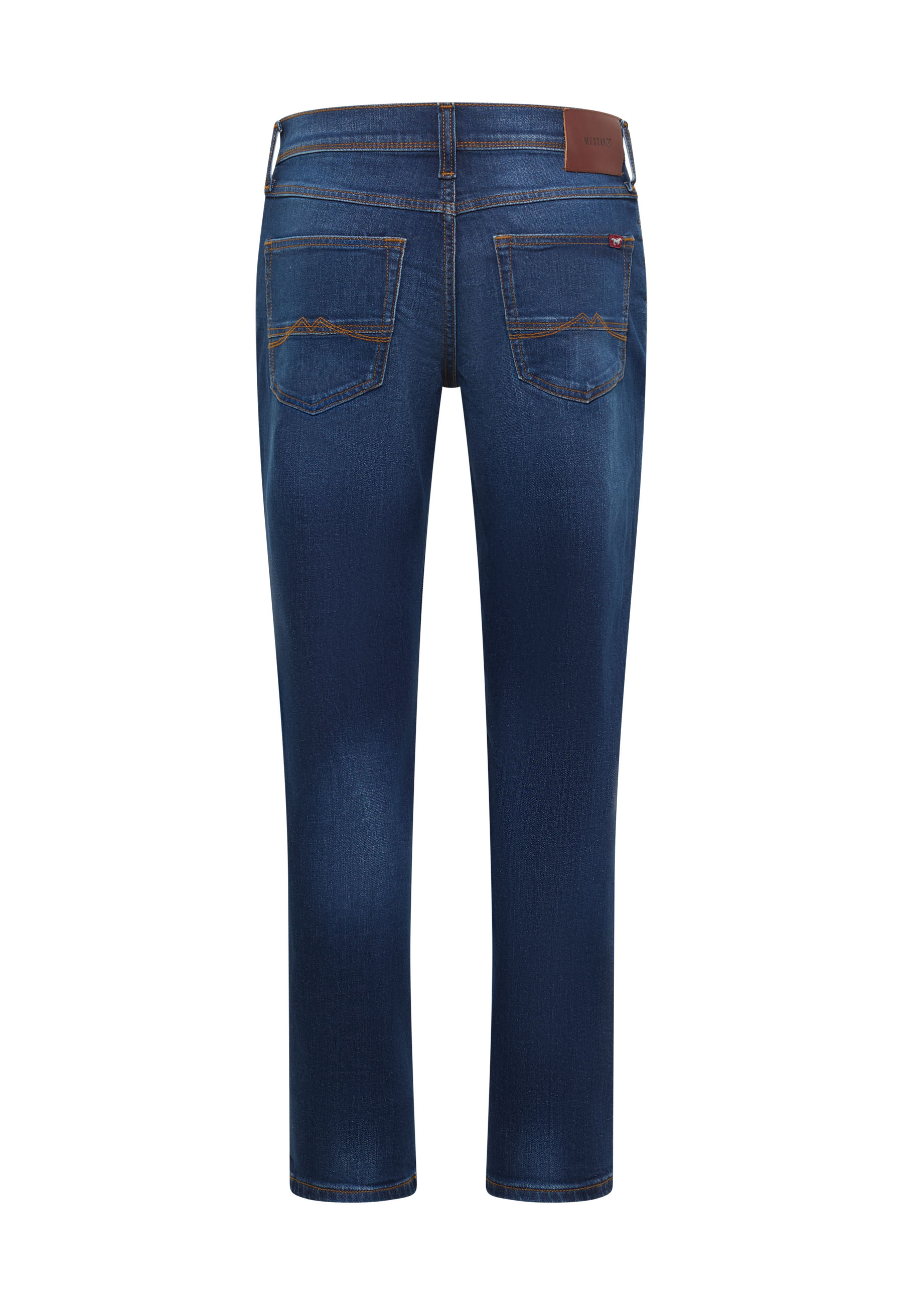 jeans, denim, back pockets, blue, straight leg