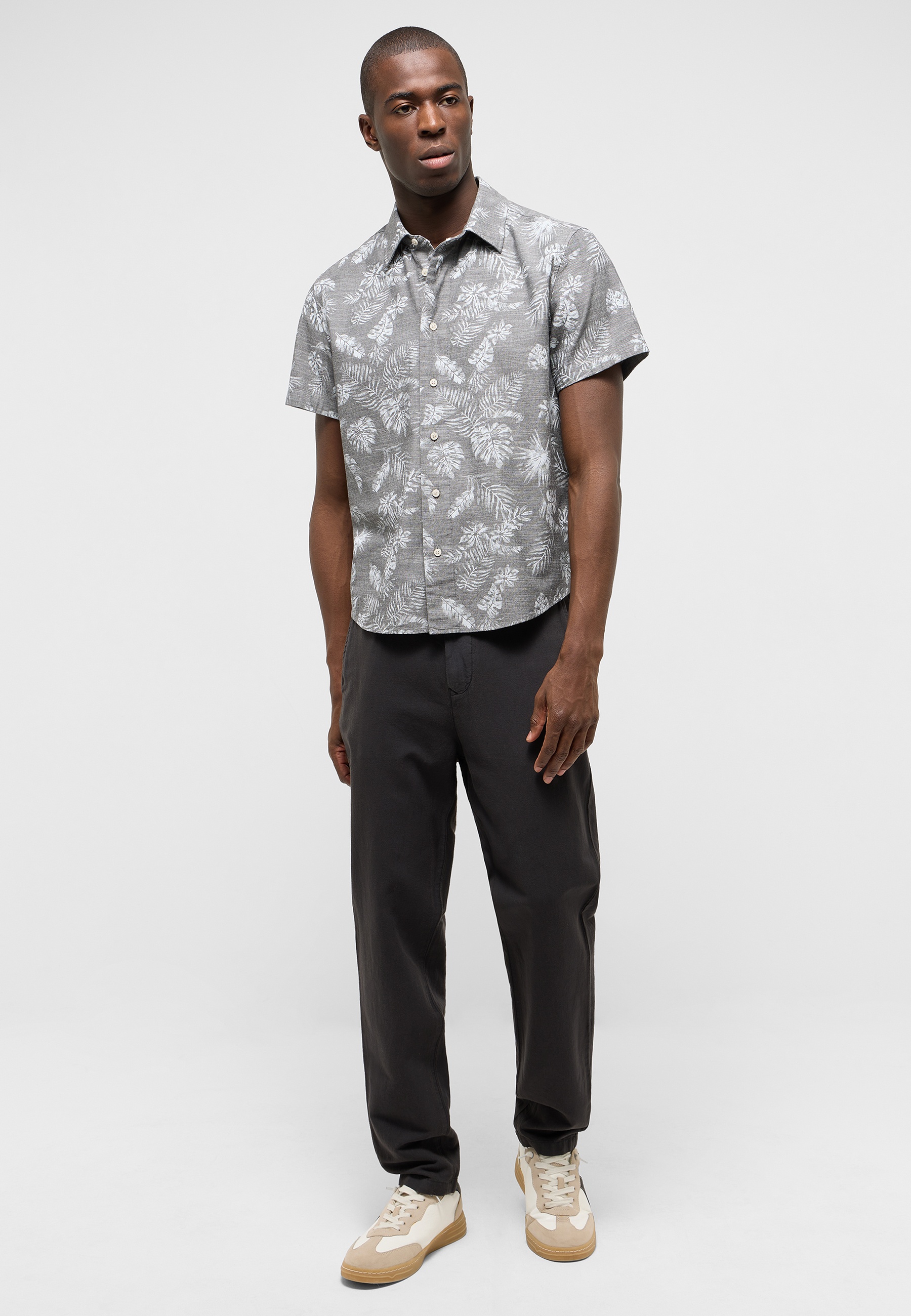 Kurzarmhemd Style Chris Chambray AOP