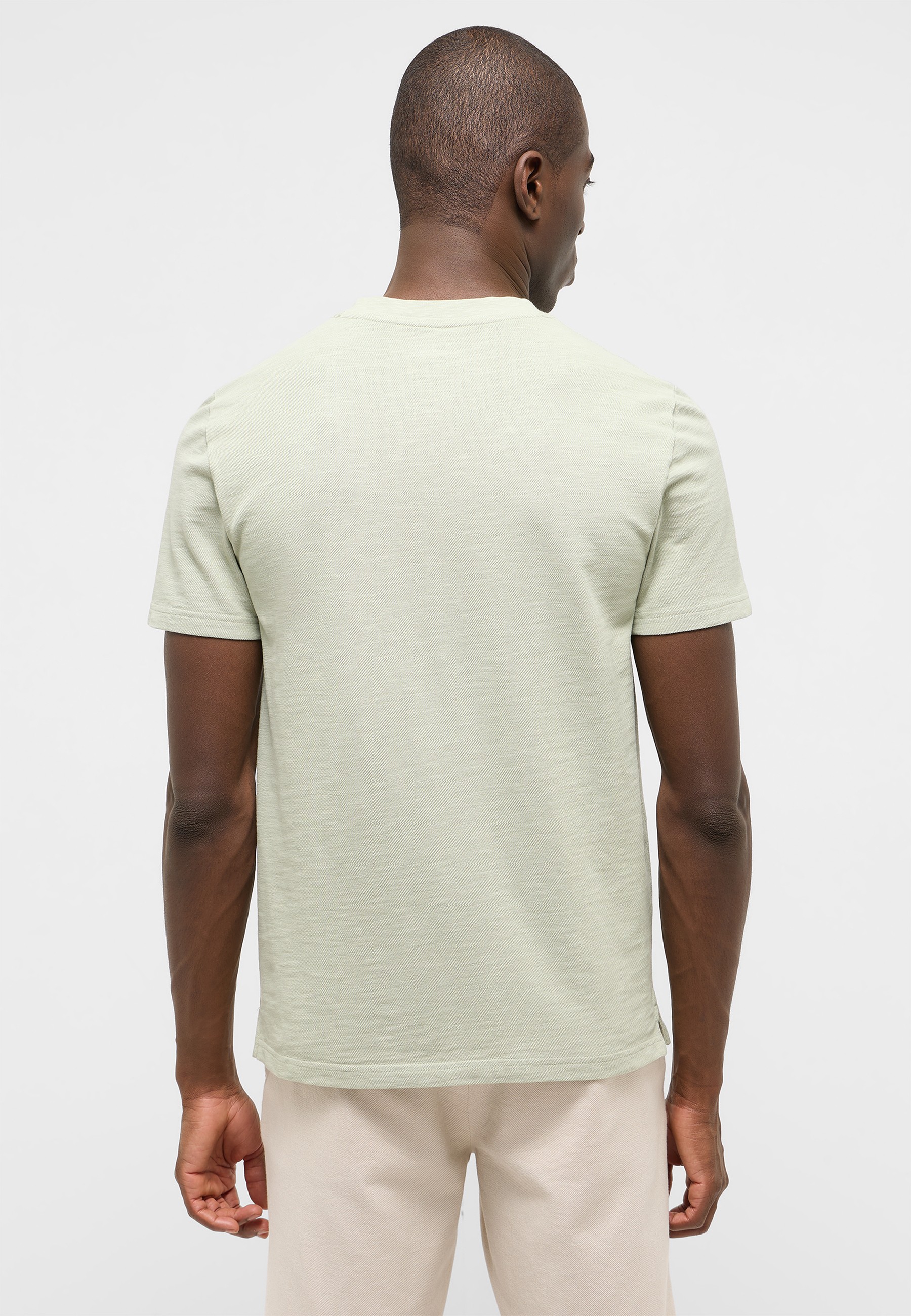 Tee, T-Shirt, Kurzarm, Uni-Farbe, Heller Ton