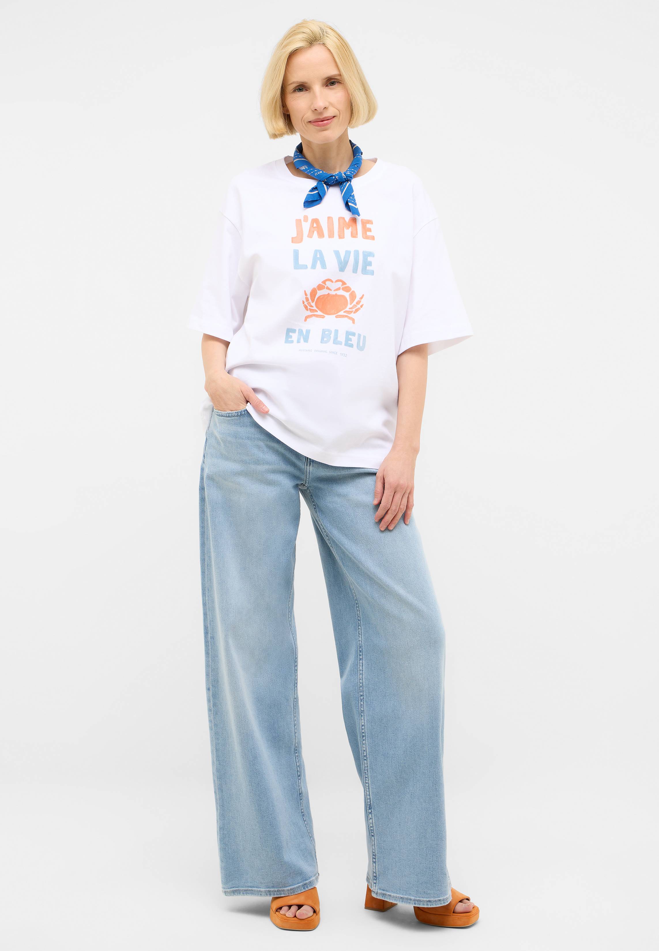 Bekleidung, Hosen, Jeans, T-shirt, Halstuch