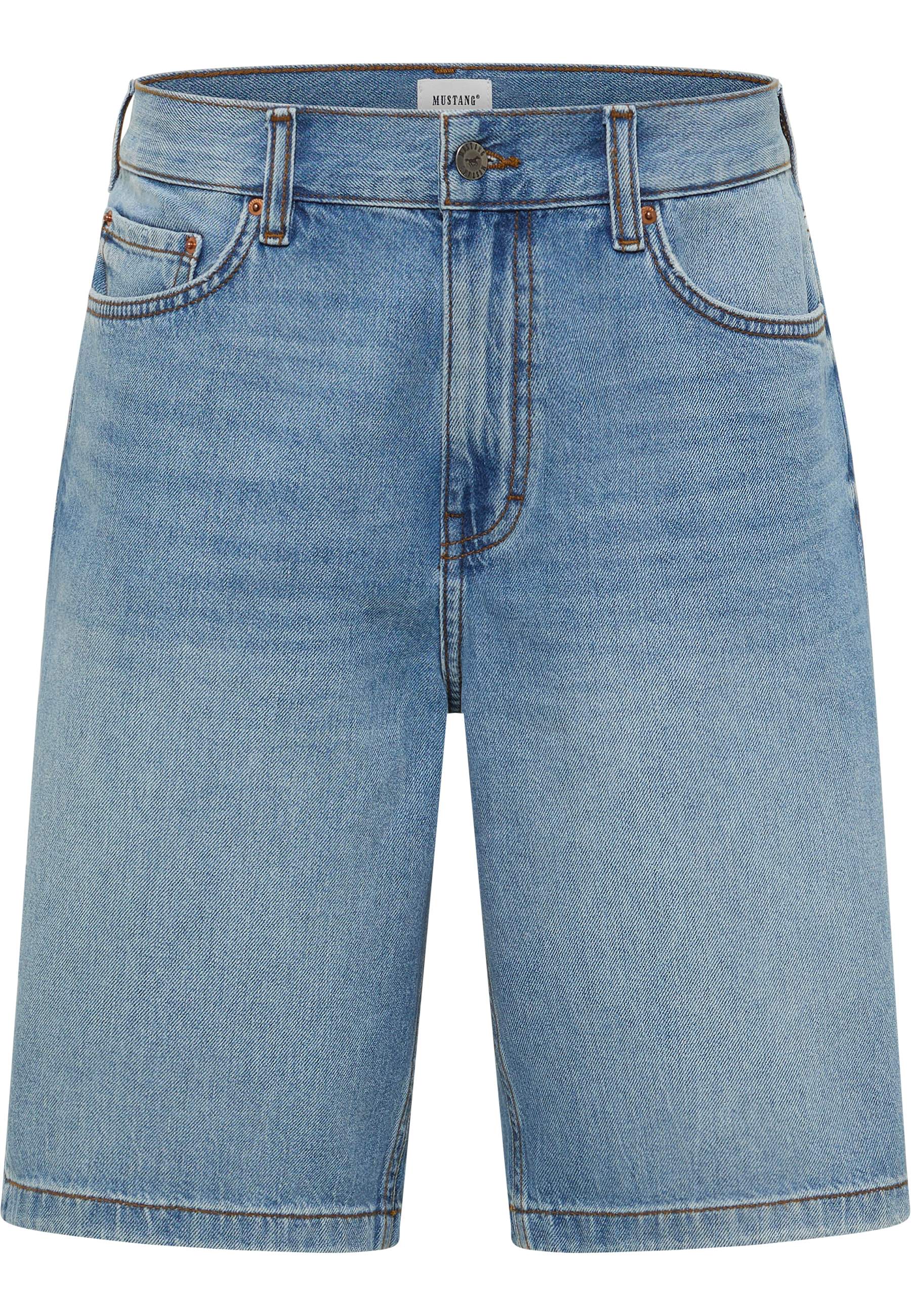 Mustang Herren Jeans-Short Style Jeff Shorts, blau hell