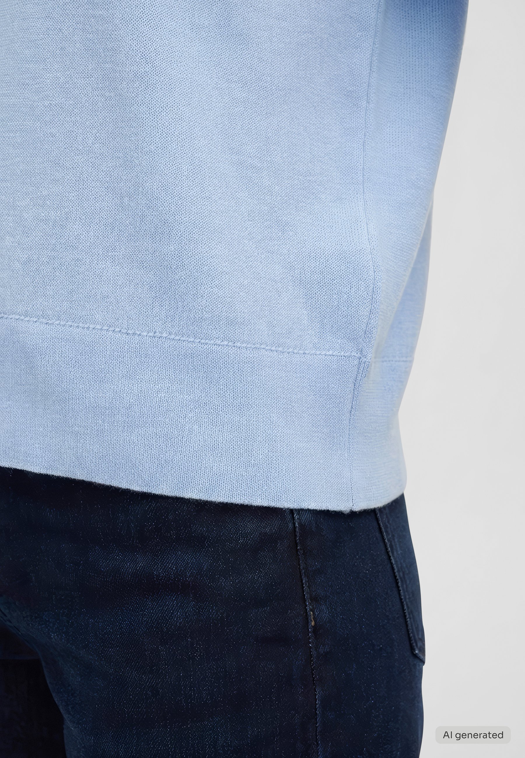 mit Flat-Knit-Struktur