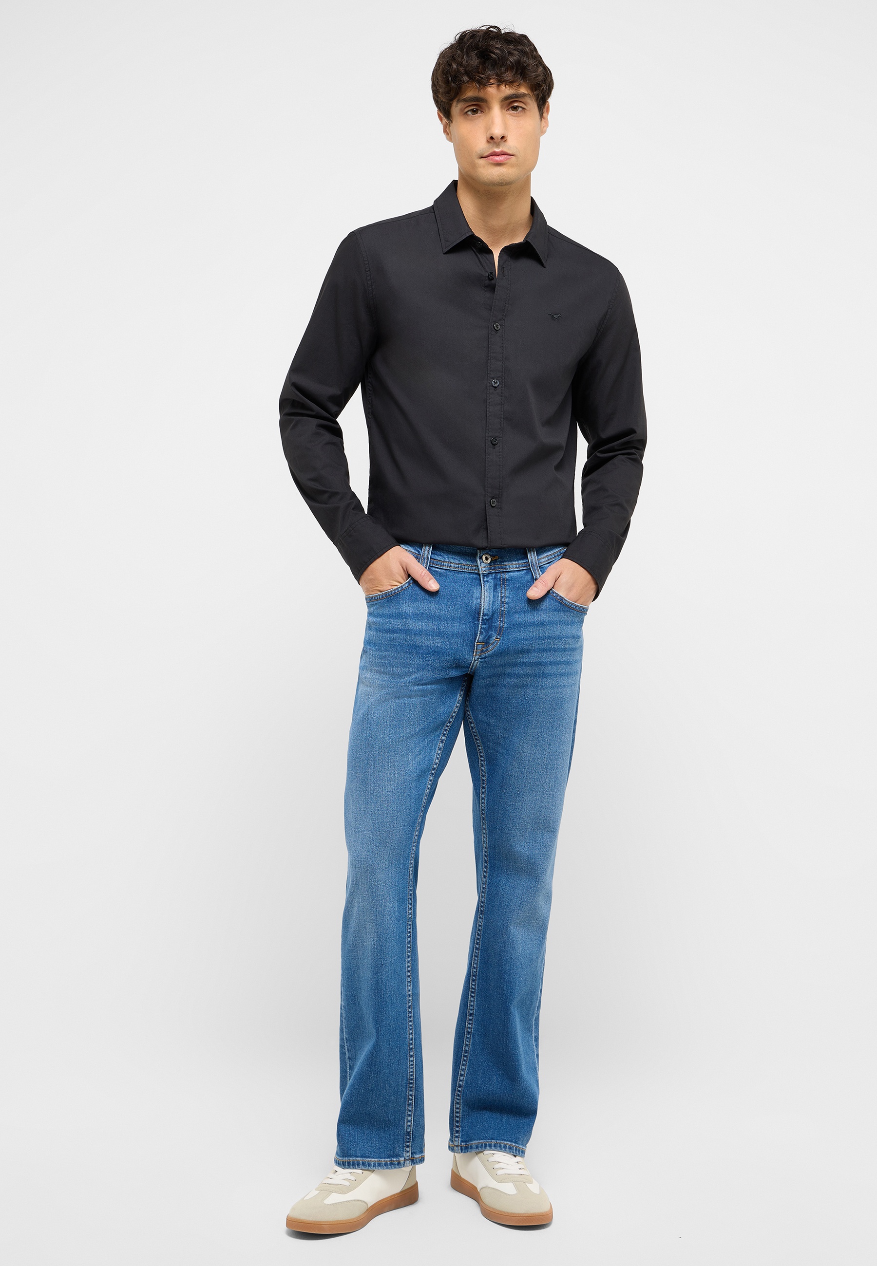 Hosen, Hemd, Jeanshose, Mann, Person