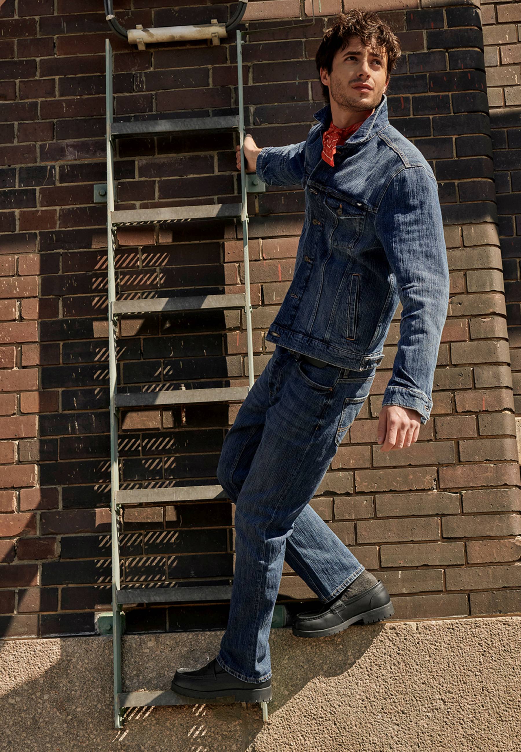 Jeanshose, Hosen, Erwachsener, Mann, Person