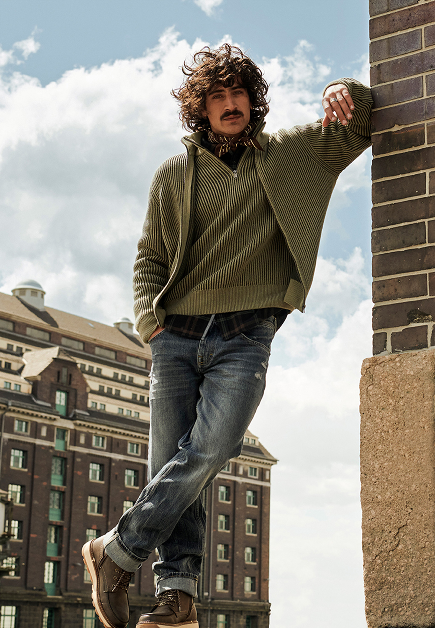 Hosen, Jeans, Jacke, Mann, Person