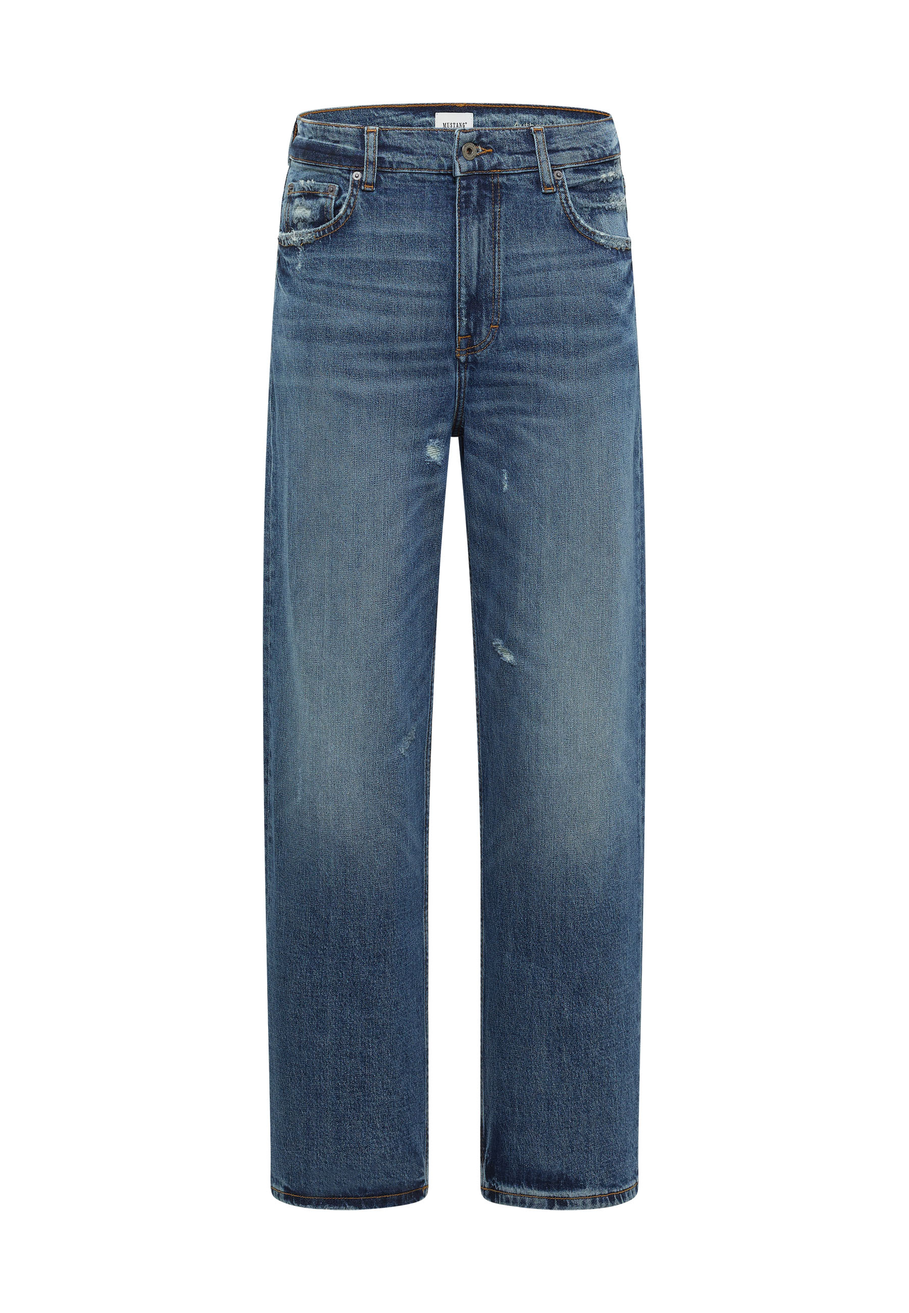jeans, denim, straight leg, distressed, blue