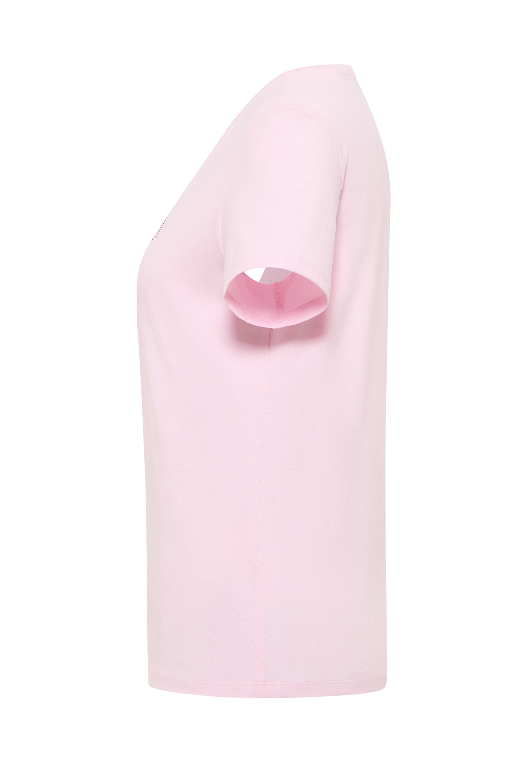 t-shirt, pink, kurzarm, rundhals, basic