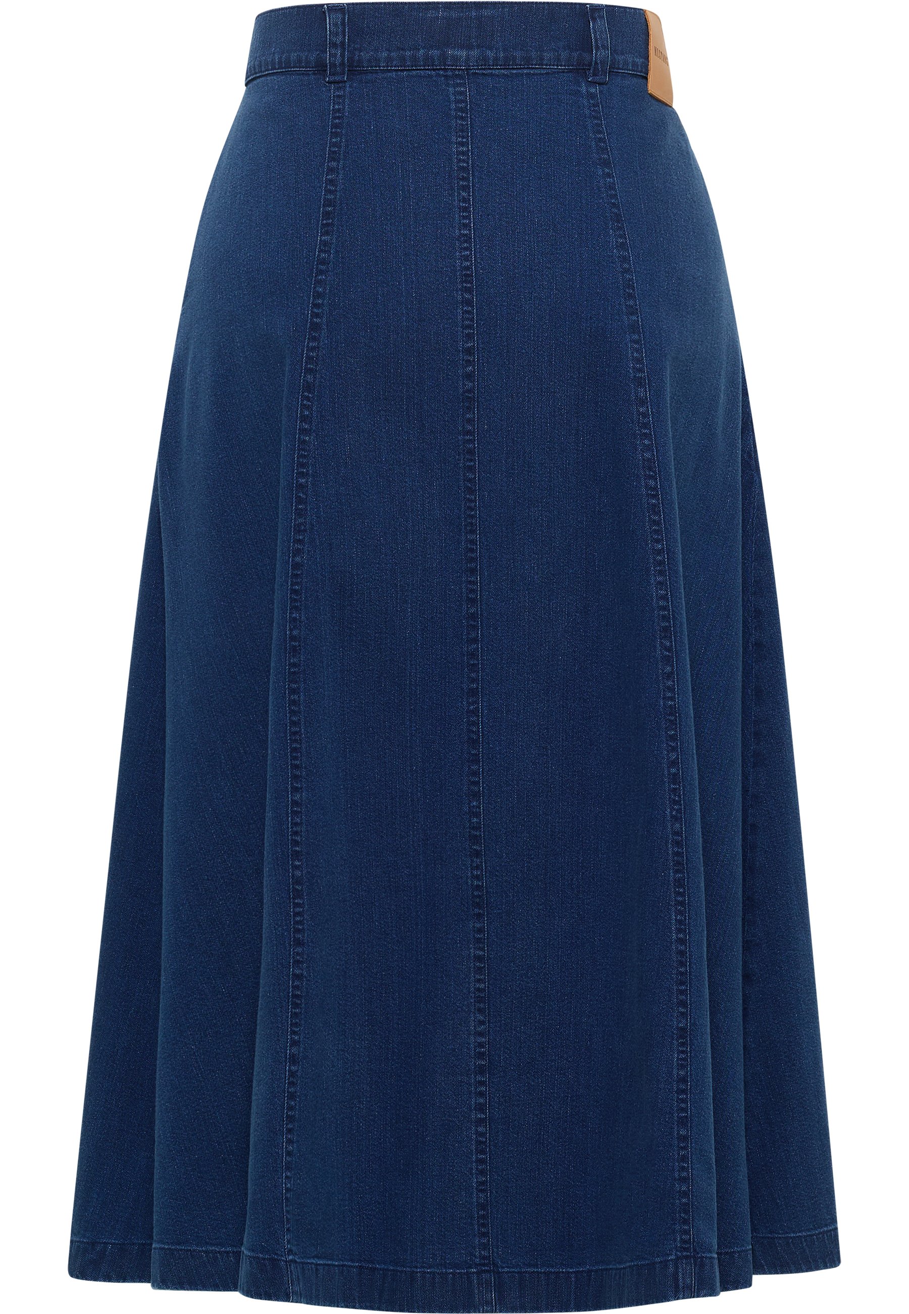 Jeansrock, Denim, Midikleid, A-Linien, Seitentaschen