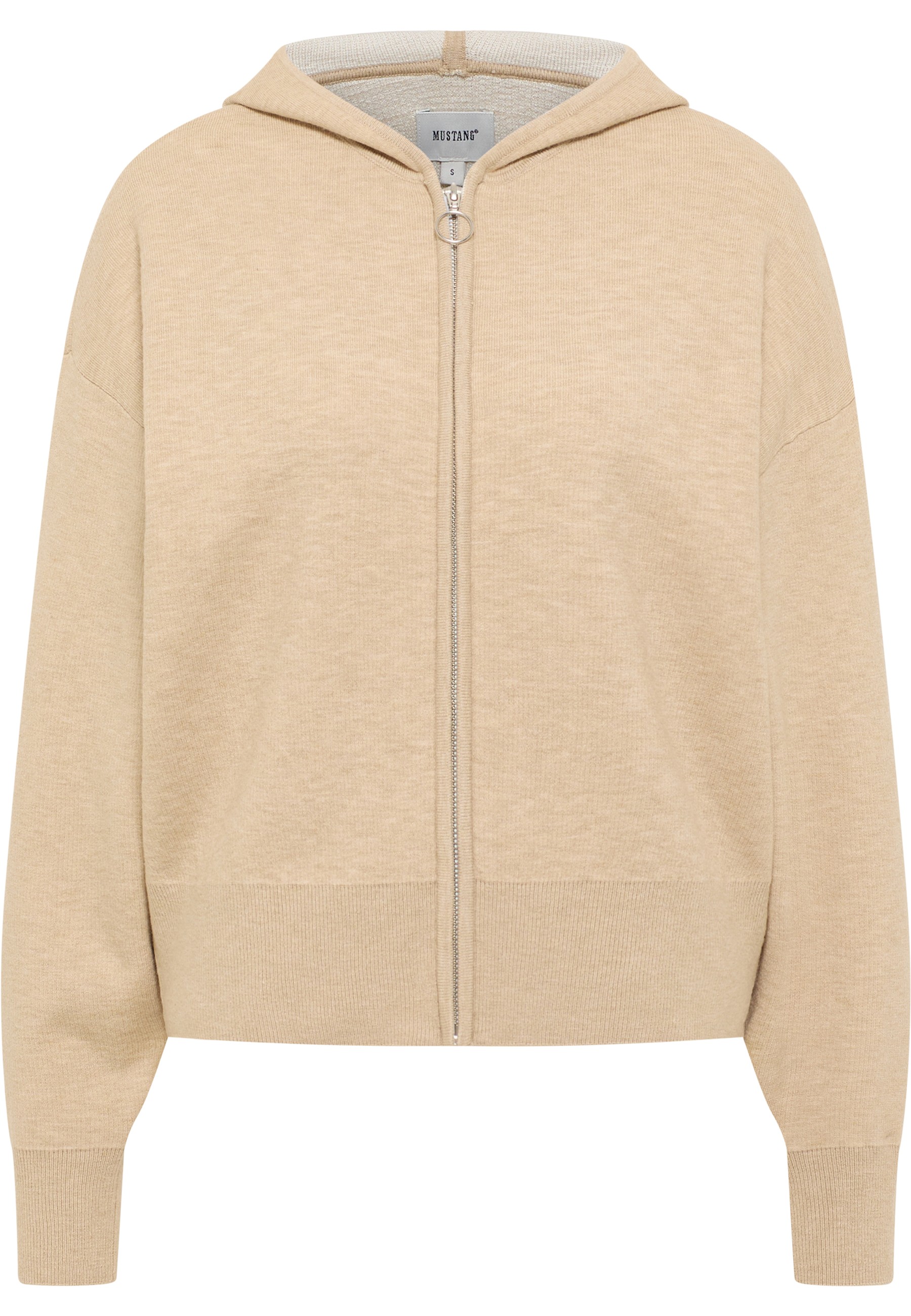 Mustang Damen Langarmcardigan Style Santa Fe, beige