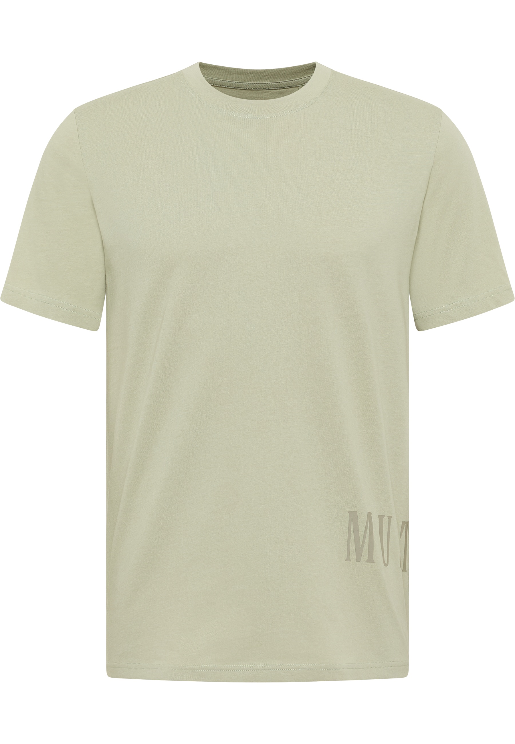 T-Shirt, Kurzarm, Beige, Rundhalsausschnitt, Logo