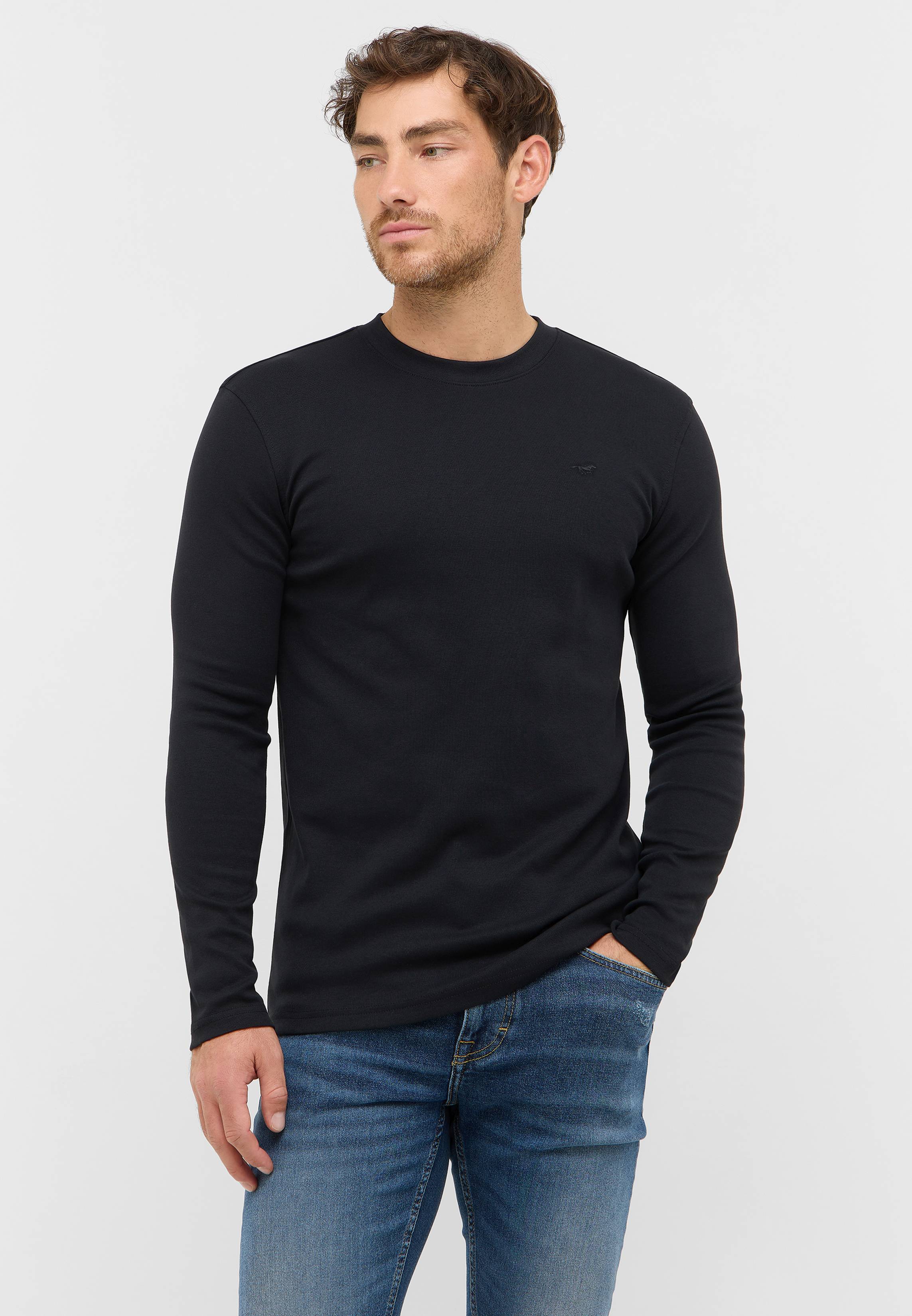 Langarm, Ärmel, T-Shirt, Mann, Person