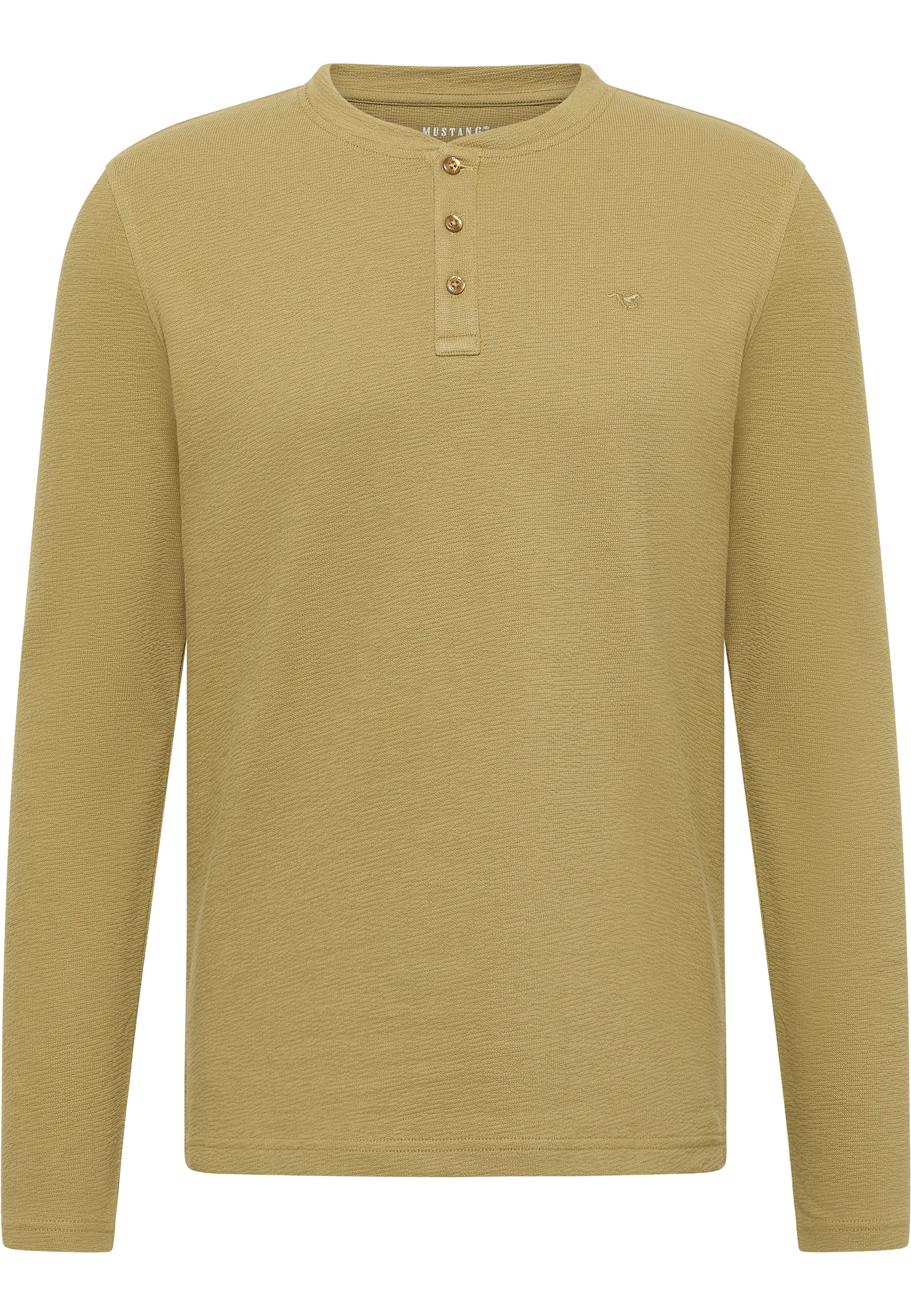 Mustang Herren Langarmshirt Style Atchison, khaki
