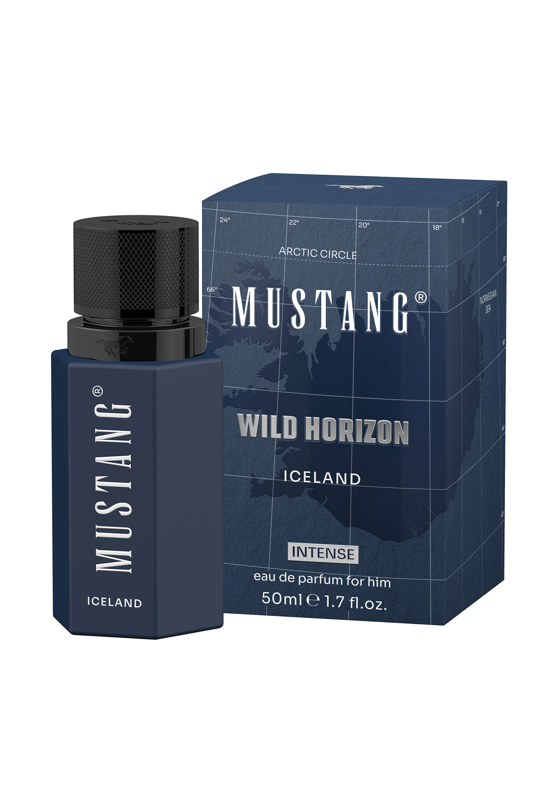 Männlicher Duft, Eau de Parfum, 50 ml, Dunkelblau, Intense