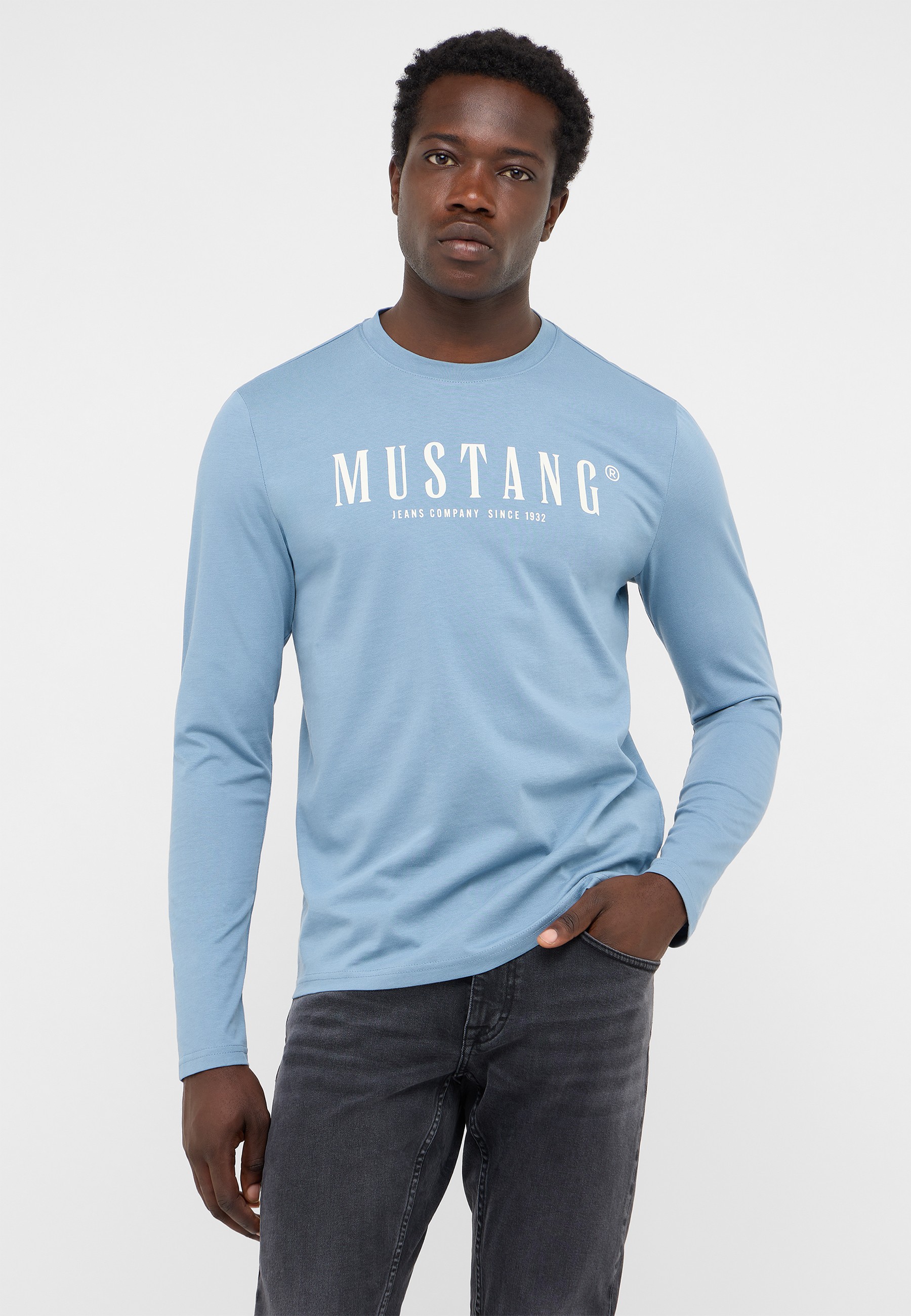 Langarmshirt, Herren, Mustang, Langarmoberteil, T-Shirt-Top?