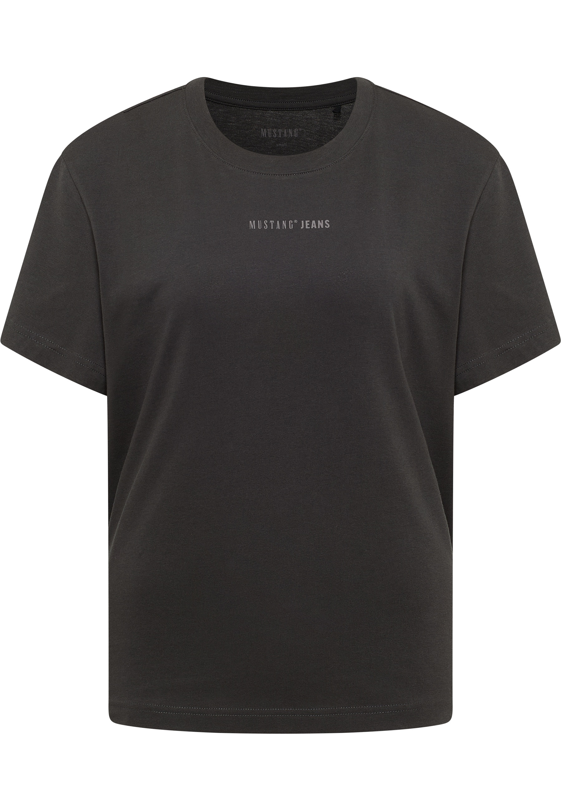 Mustang Damen T-Shirt Style Floris, schwarz