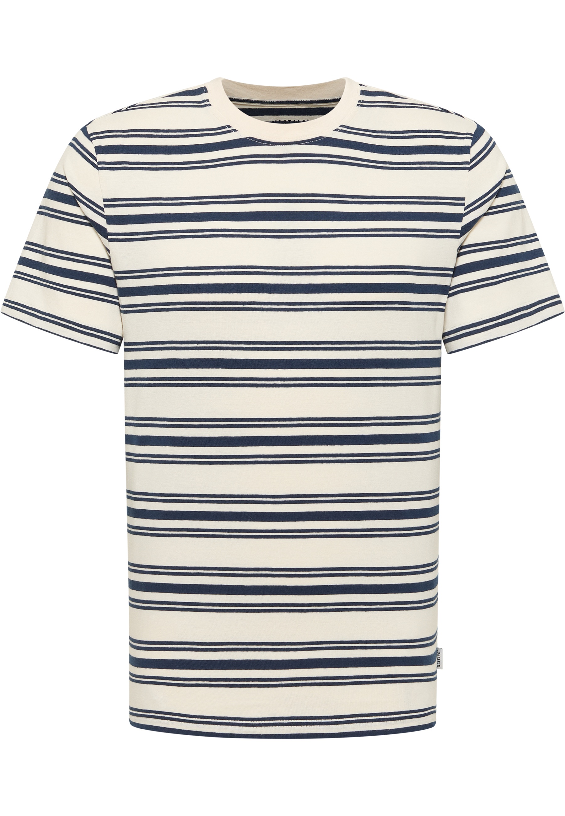 Tee, Streifenshirt, Kurzarm, Rundhals, Baumwollmischung