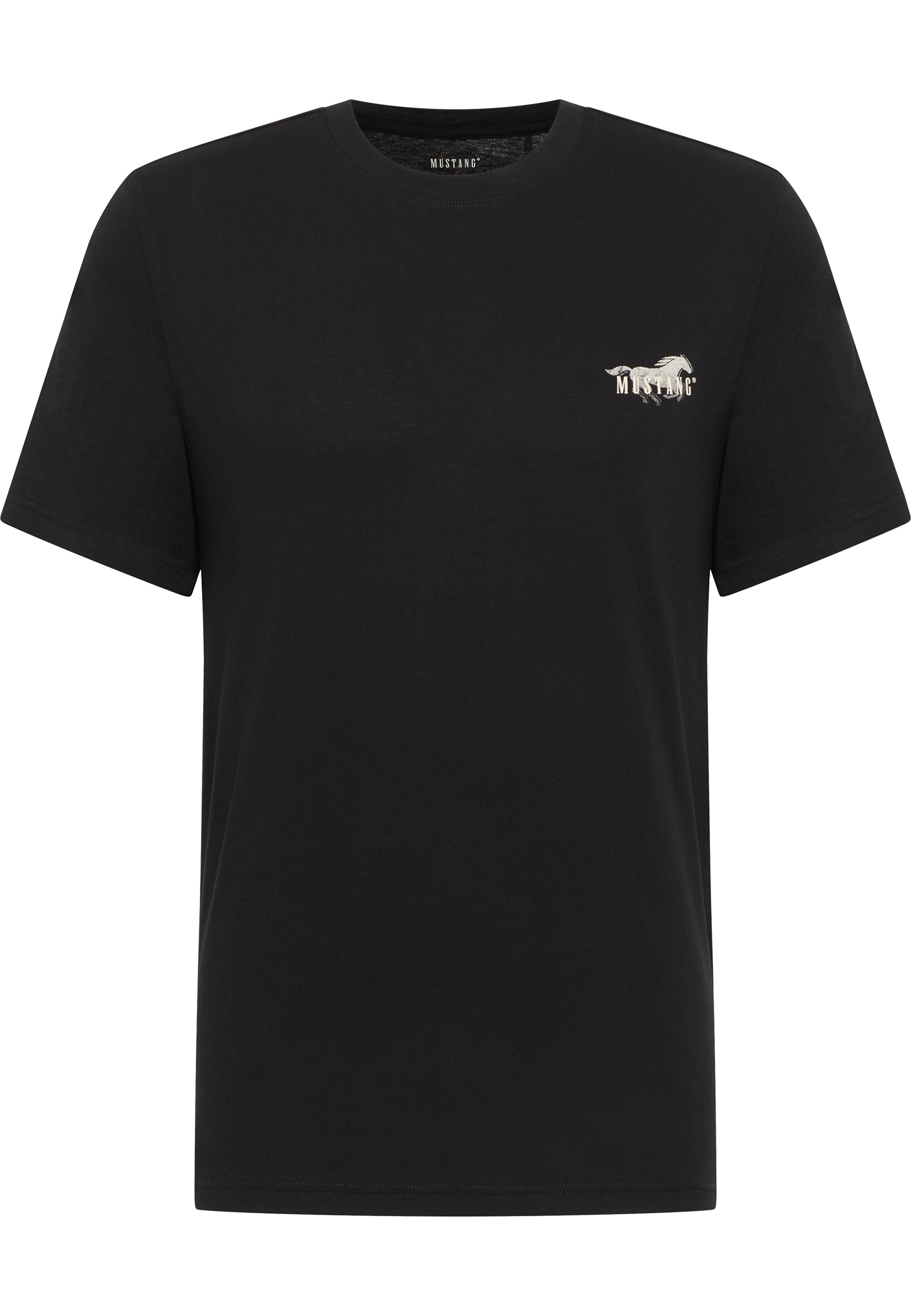 Mustang Herren T-Shirt Style Austin, schwarz
