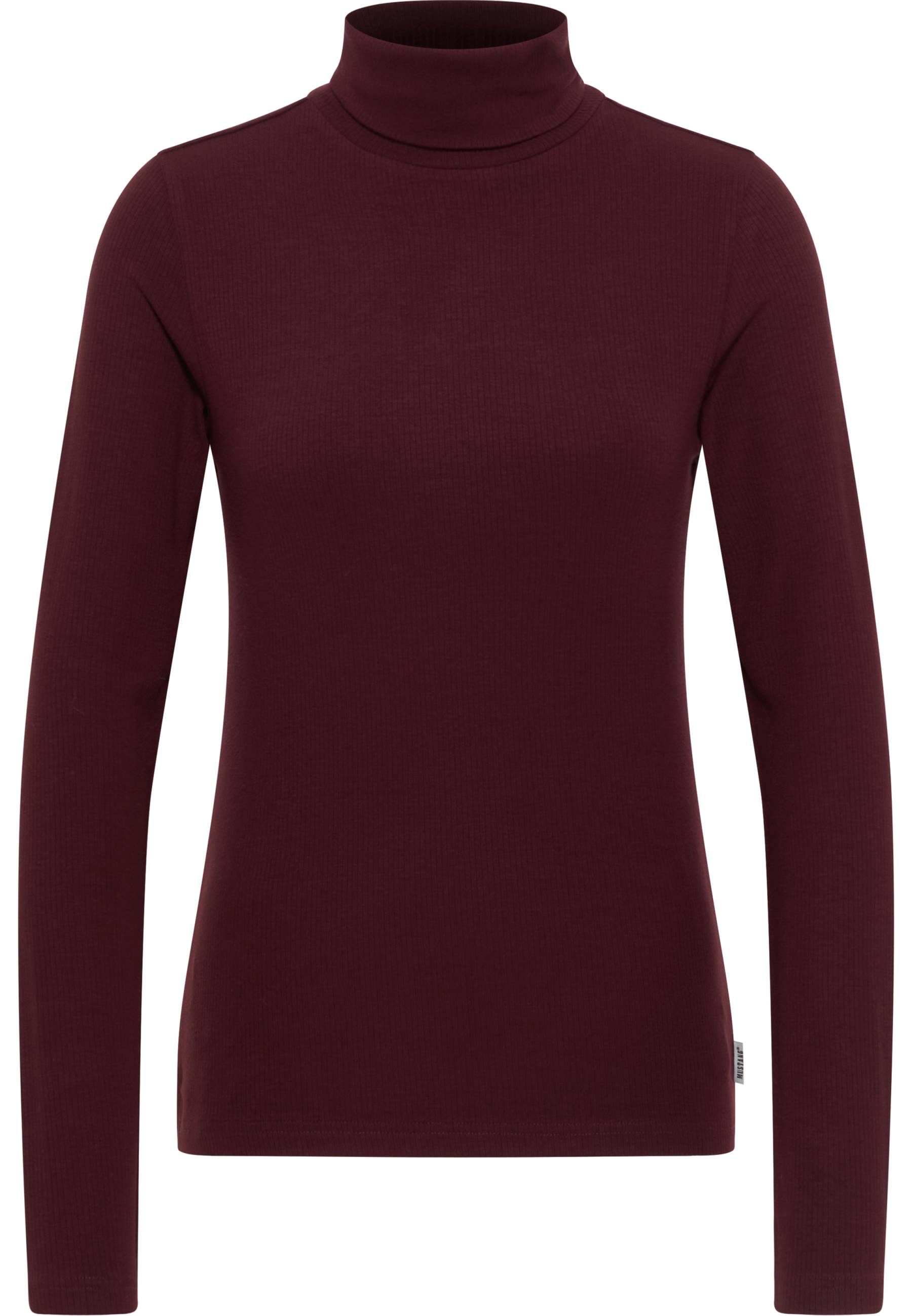 Mustang Damen Langarmshirt Style Victoria, dunkelbraun