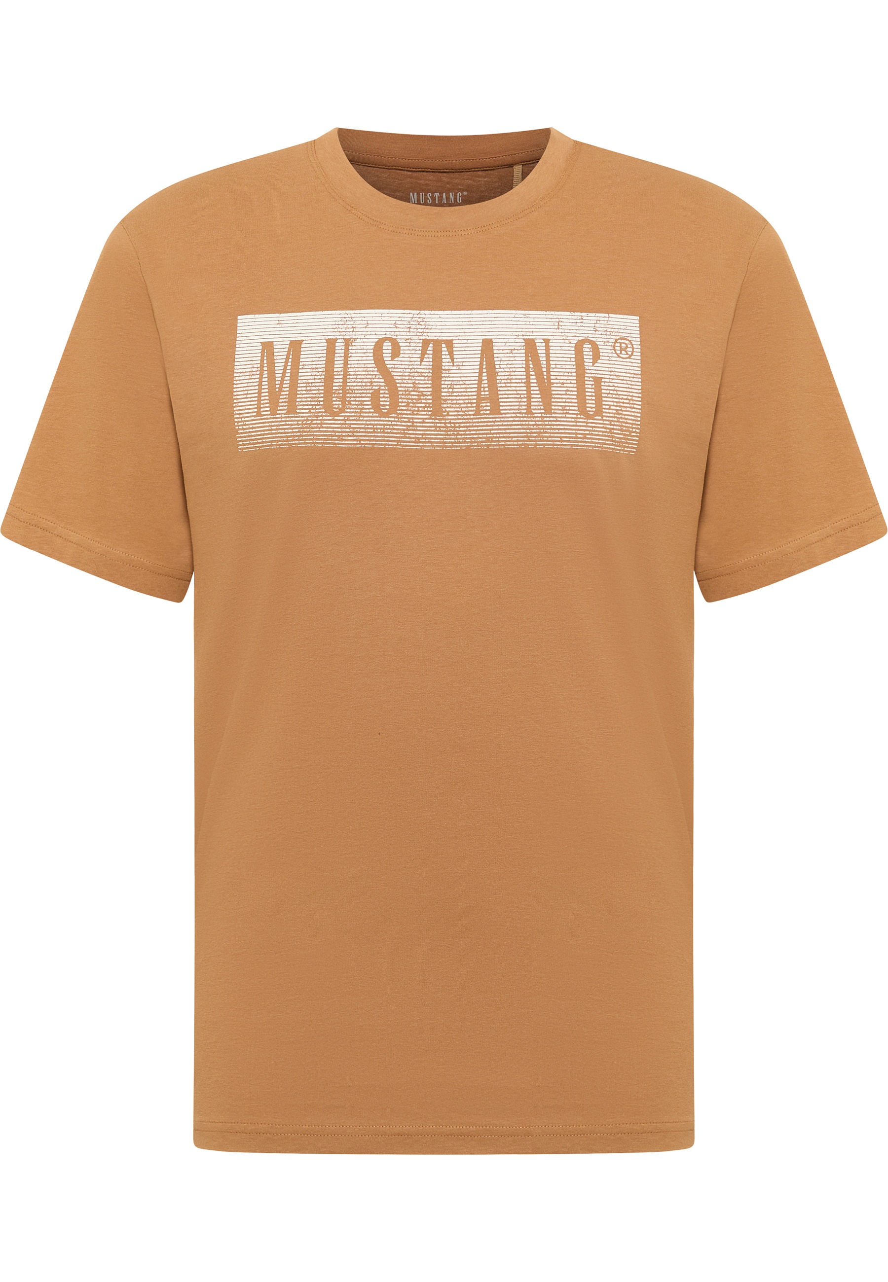 Mustang Herren T-Shirt Style Austin, hellbraun
