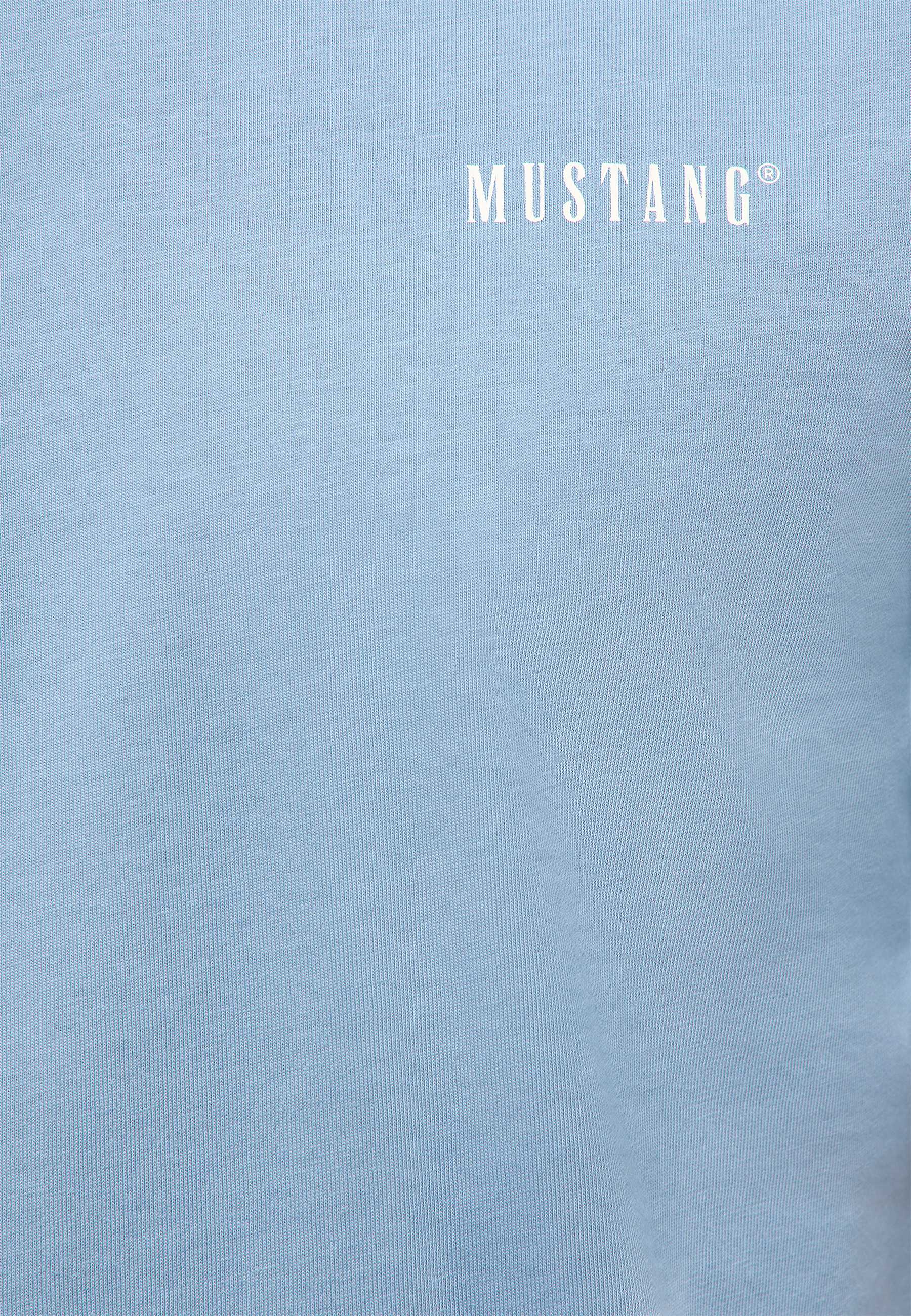 tshirt, top, cotton, blue, mustang