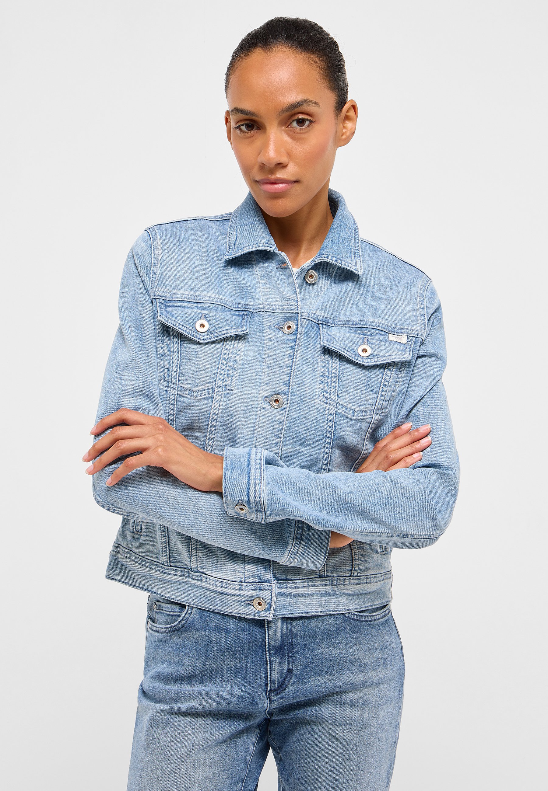 Hosen, Jeanshose, Hemd, Weste, Person