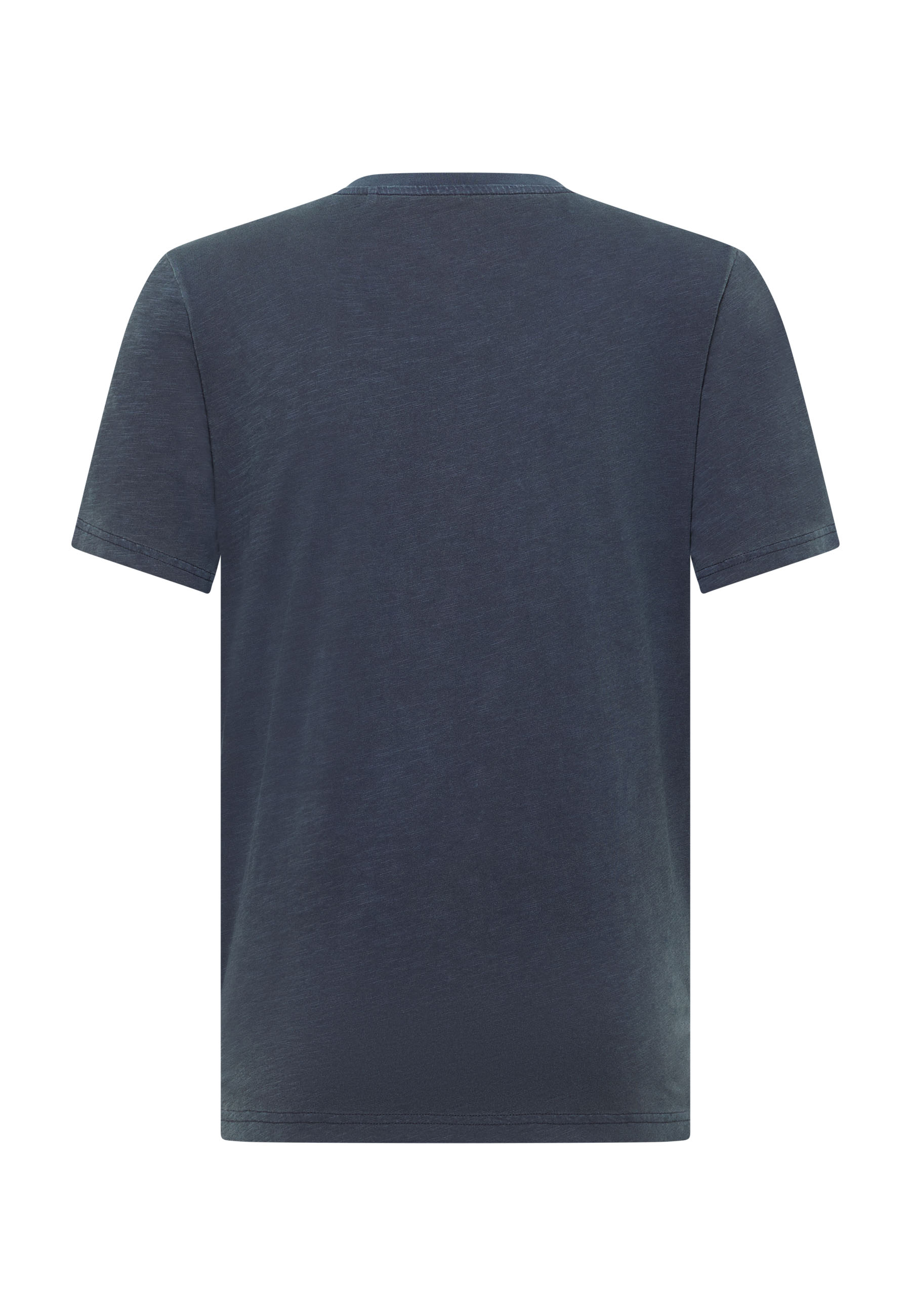T-Shirt, Kurzarm, Rundhals, Unifarben, Baumwollmischung