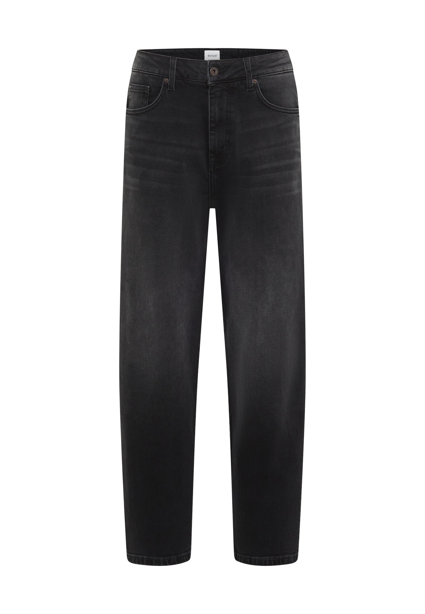 Jeans, Hose, Dunkelgrau, Straightleg, Five-pocket