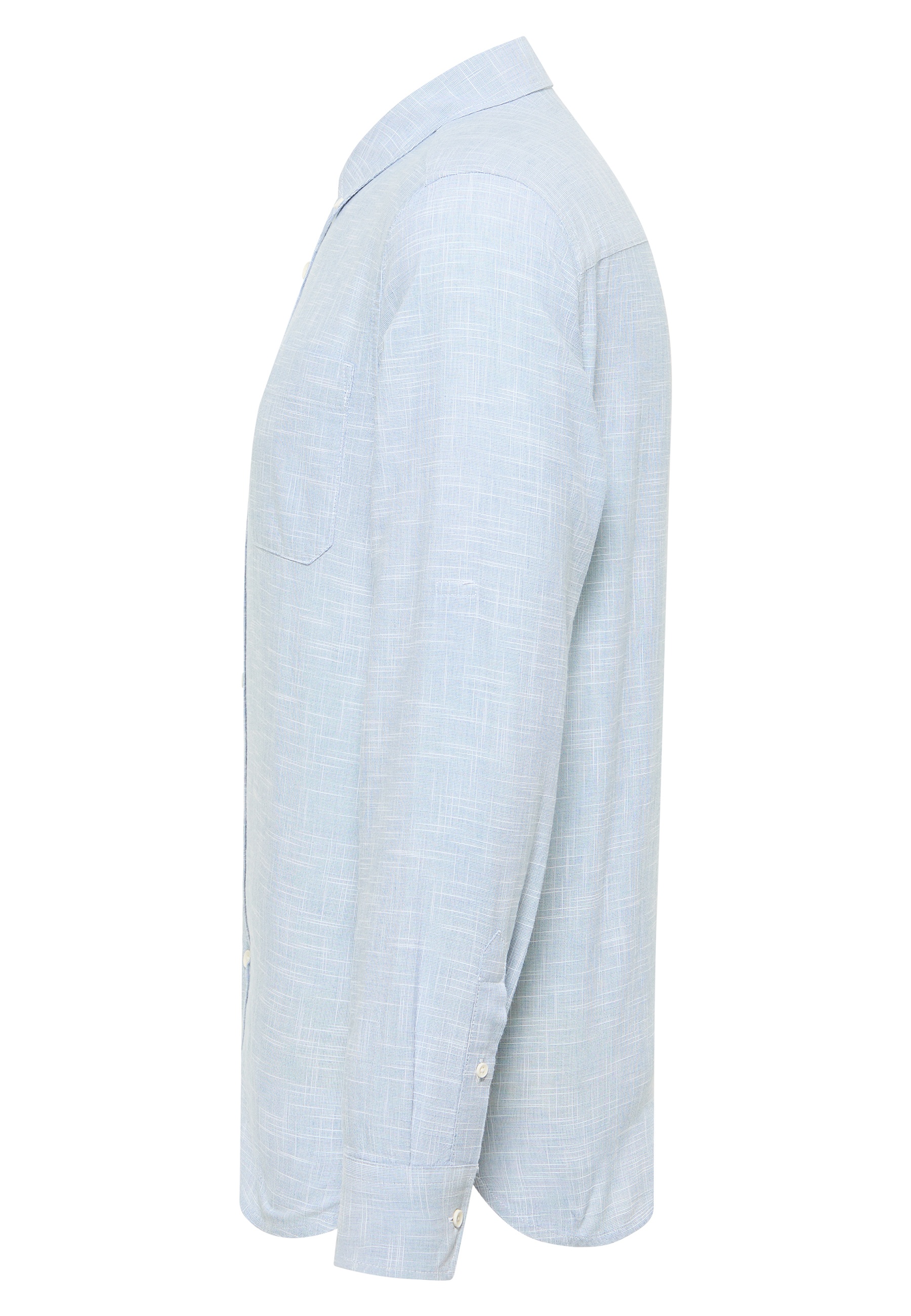 Langarm, Leinen, Mantel, Jacke, Hemd