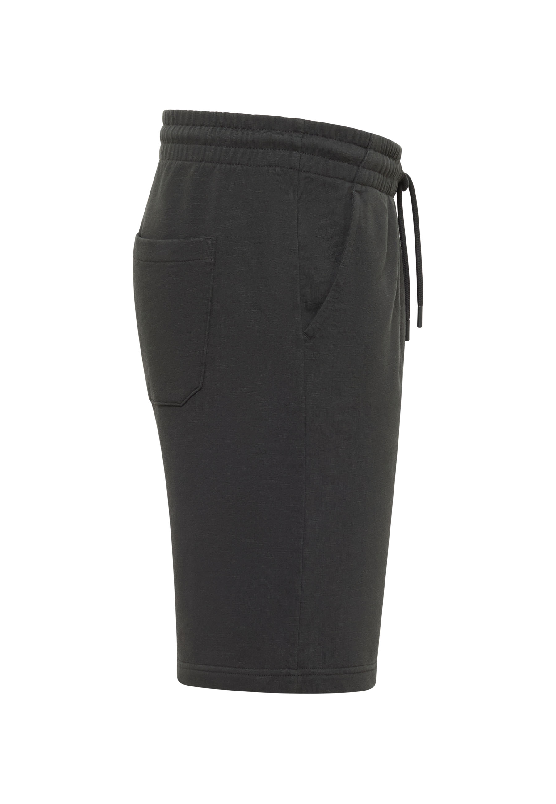 shorts, drawstring, pocket, knee-length, dunkelgrau