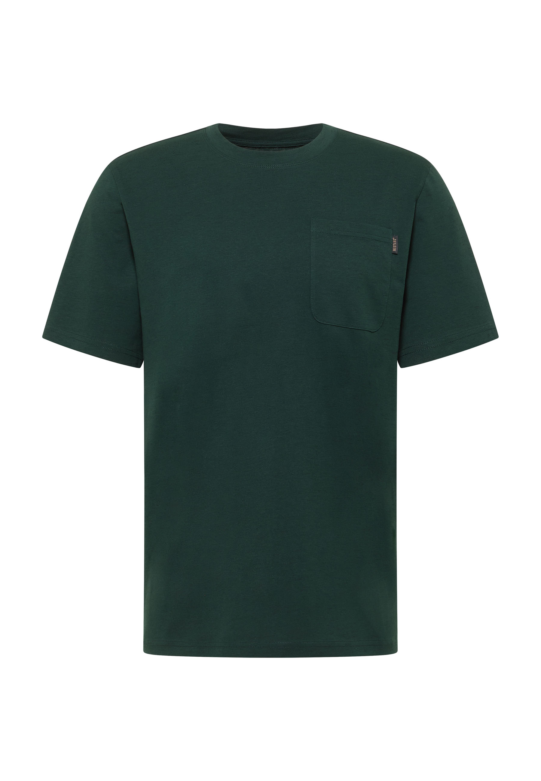 T-Shirt, Kurzarm, Einfarbig, Rundhals, Brusttasche