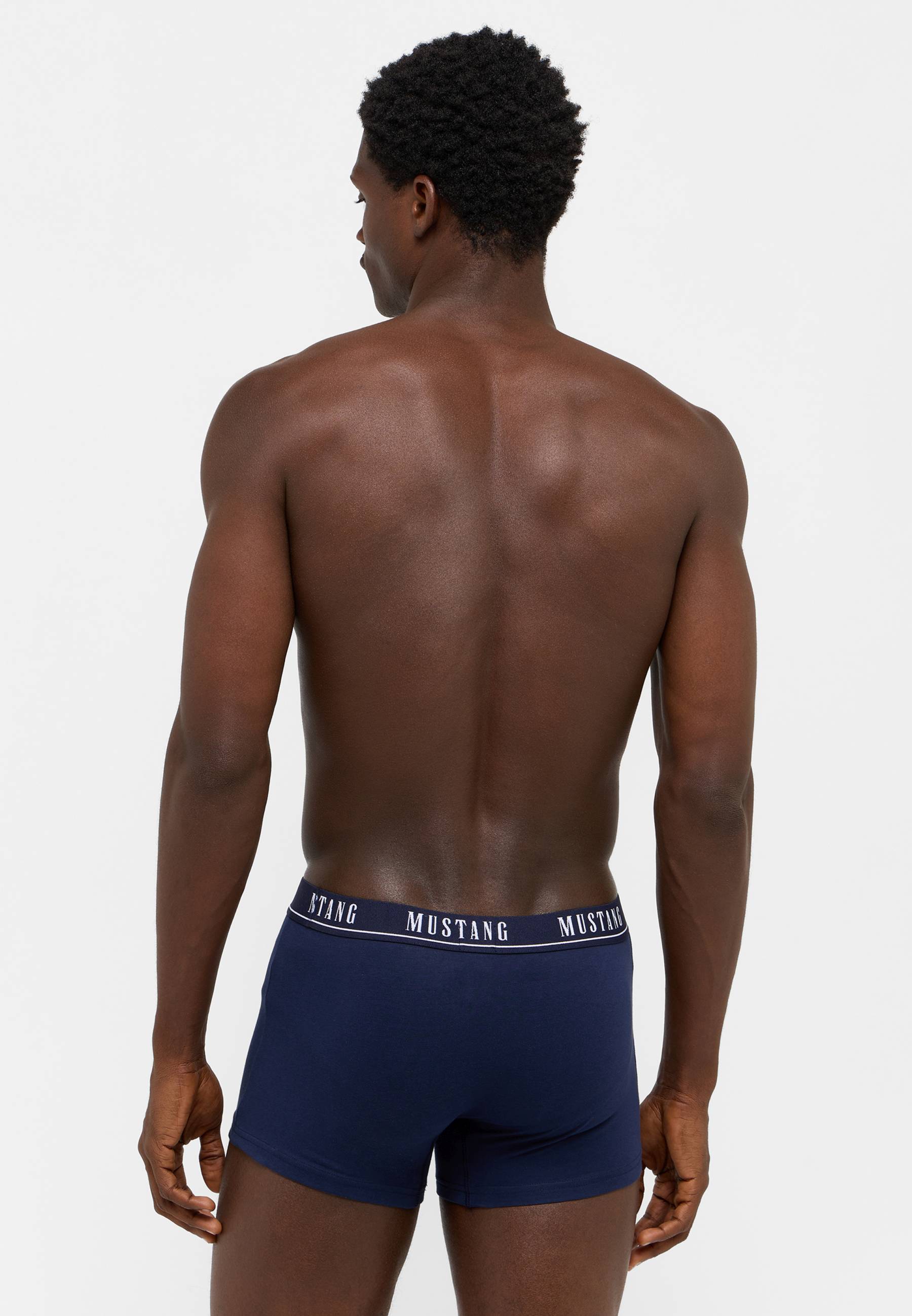 Unterwäsche, Boxershorts, Shorts, Nachtwäsche, Mustang-Brandtext