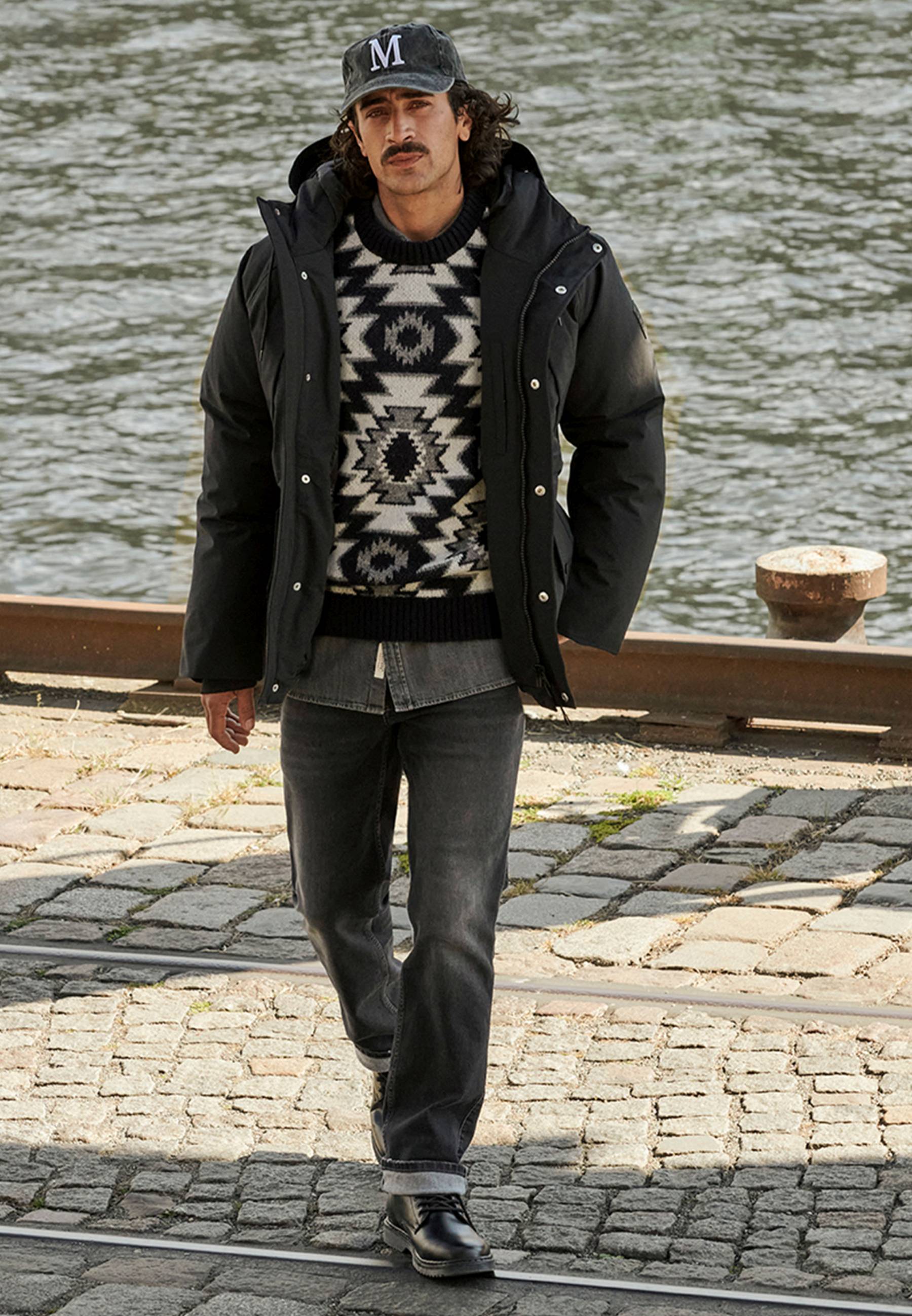 Hosen, Person, Stehend, Mantel, Jacke