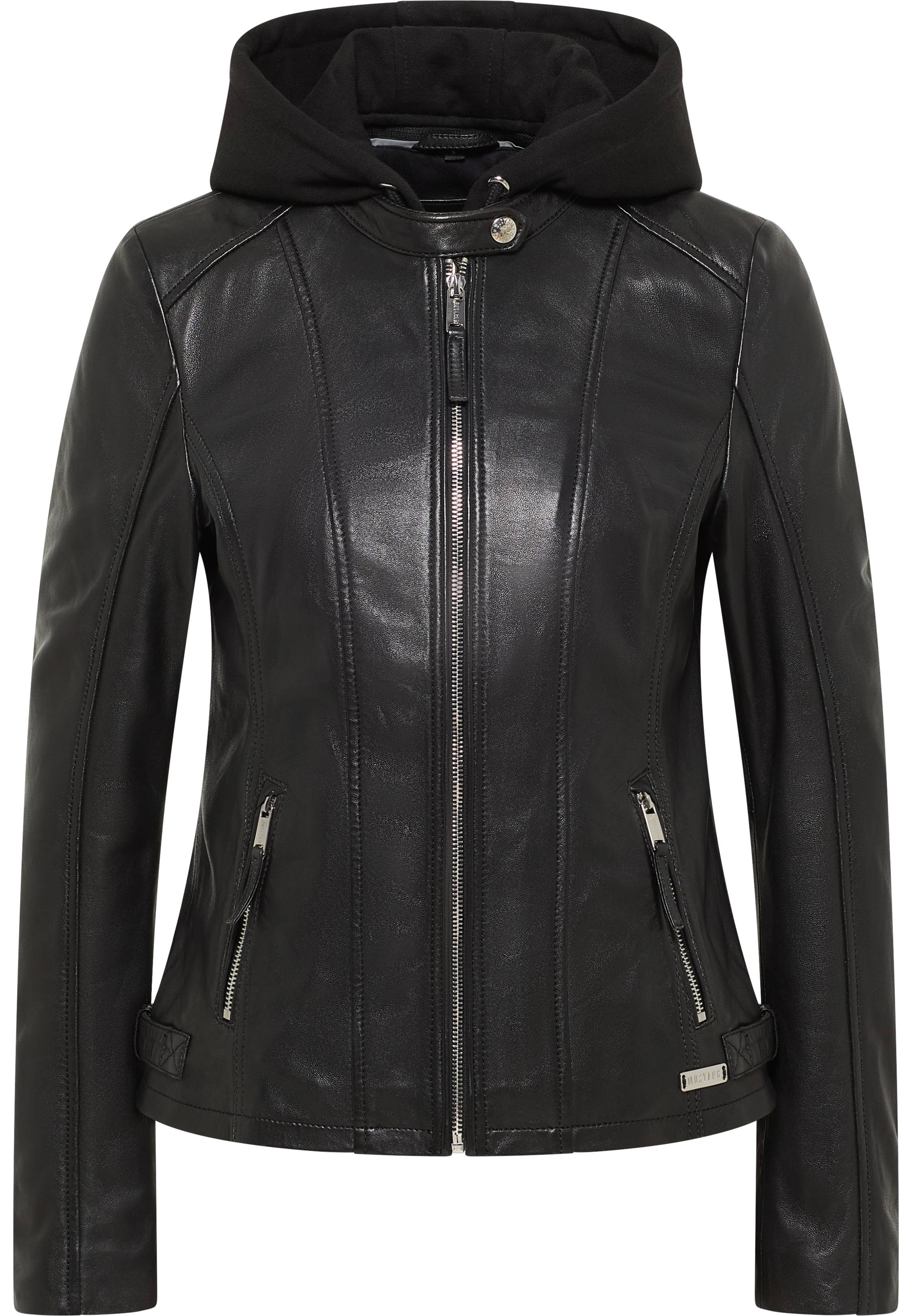 Bekleidung, Mantel, Jacke, Kapuzenpulli, Jacke aus Leder