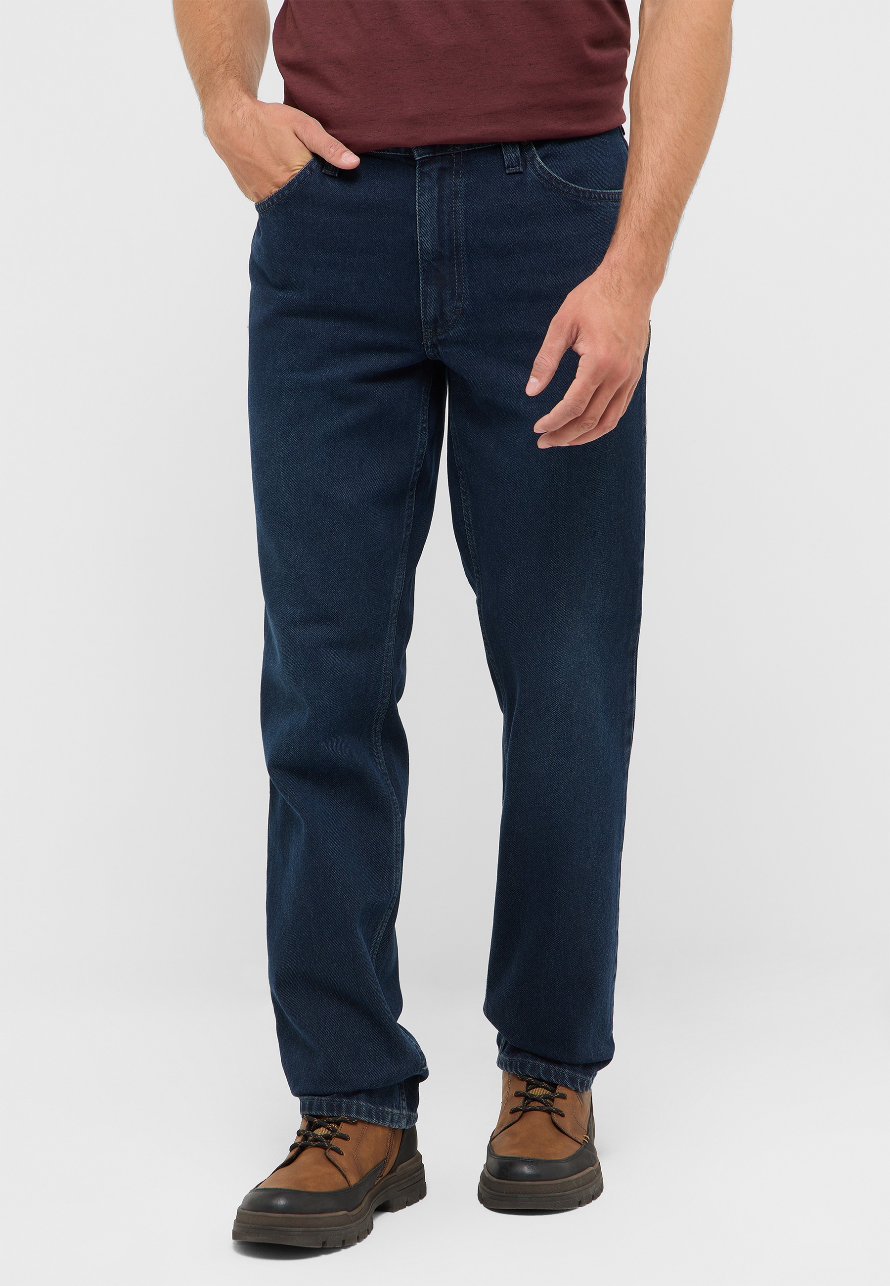 Jeans, Herrenjeans, straight-leg, Midblue, Denim