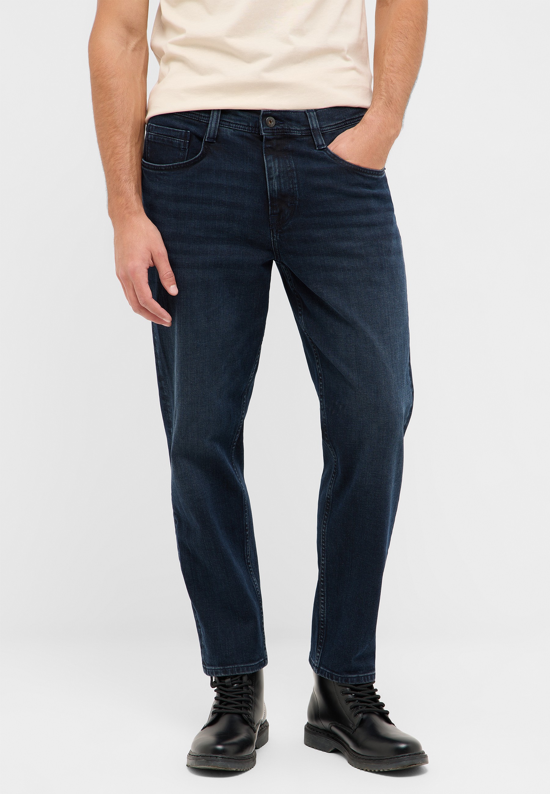 Jeans, Herrenjeans, Indigo, Straight Leg, Hosenfläche