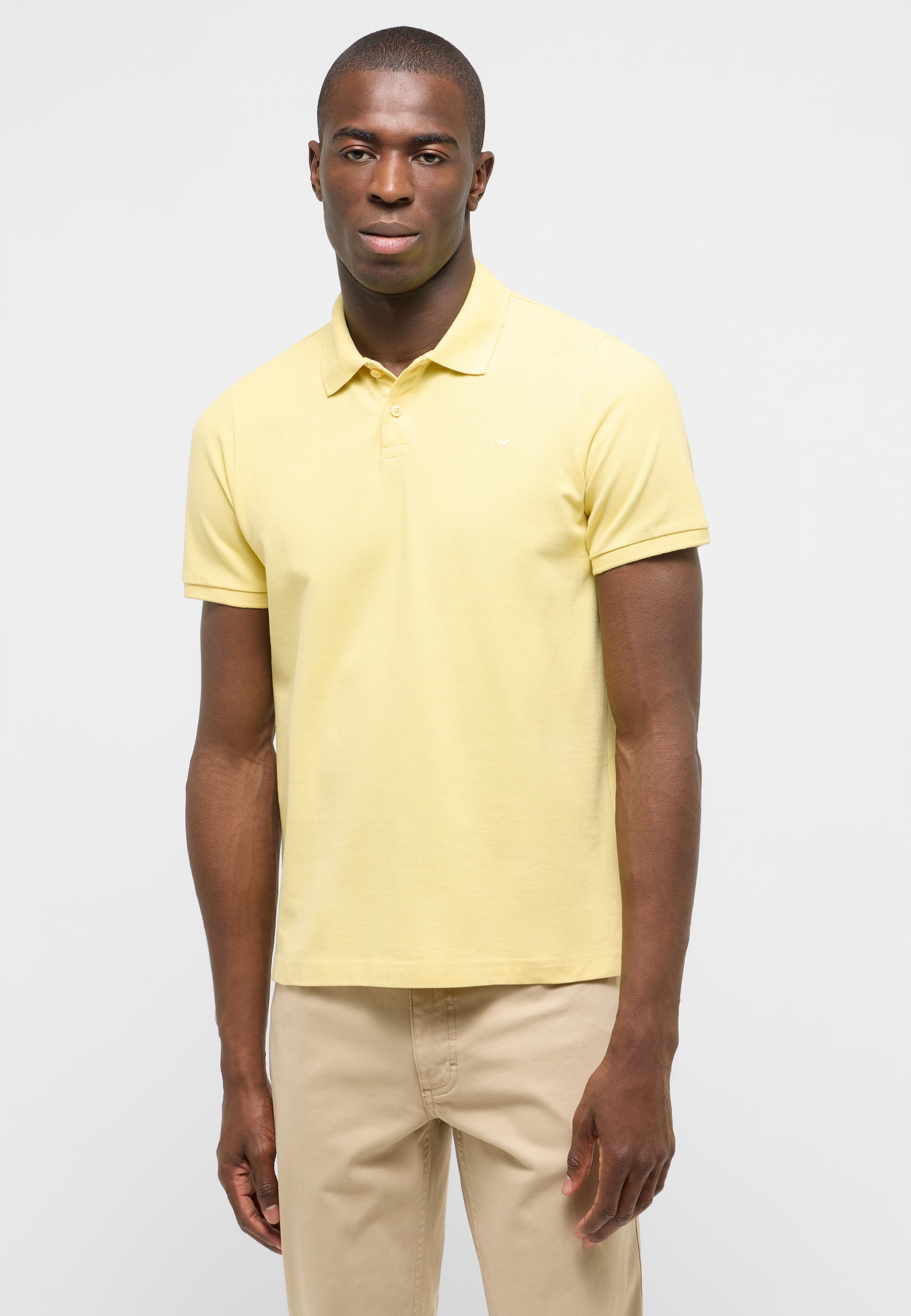 polo shirt, gelb, Baumwolle, Kurzarm, Polo