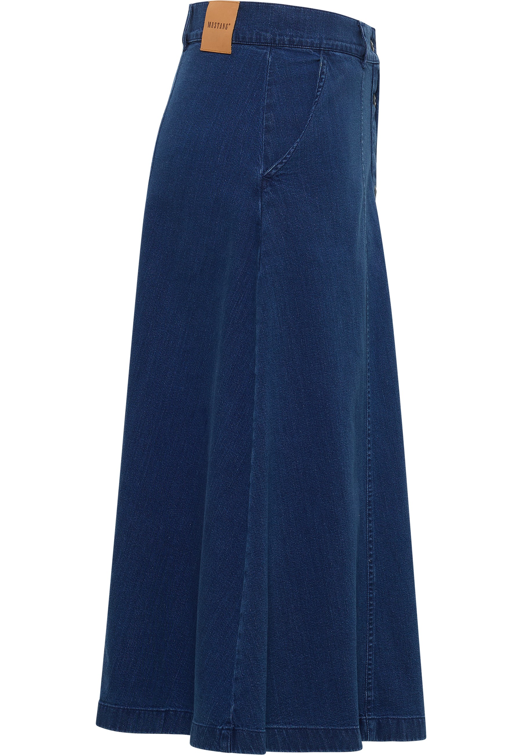 Jeansrock, Midirock, Denim, A-Linien, Hochwaist
