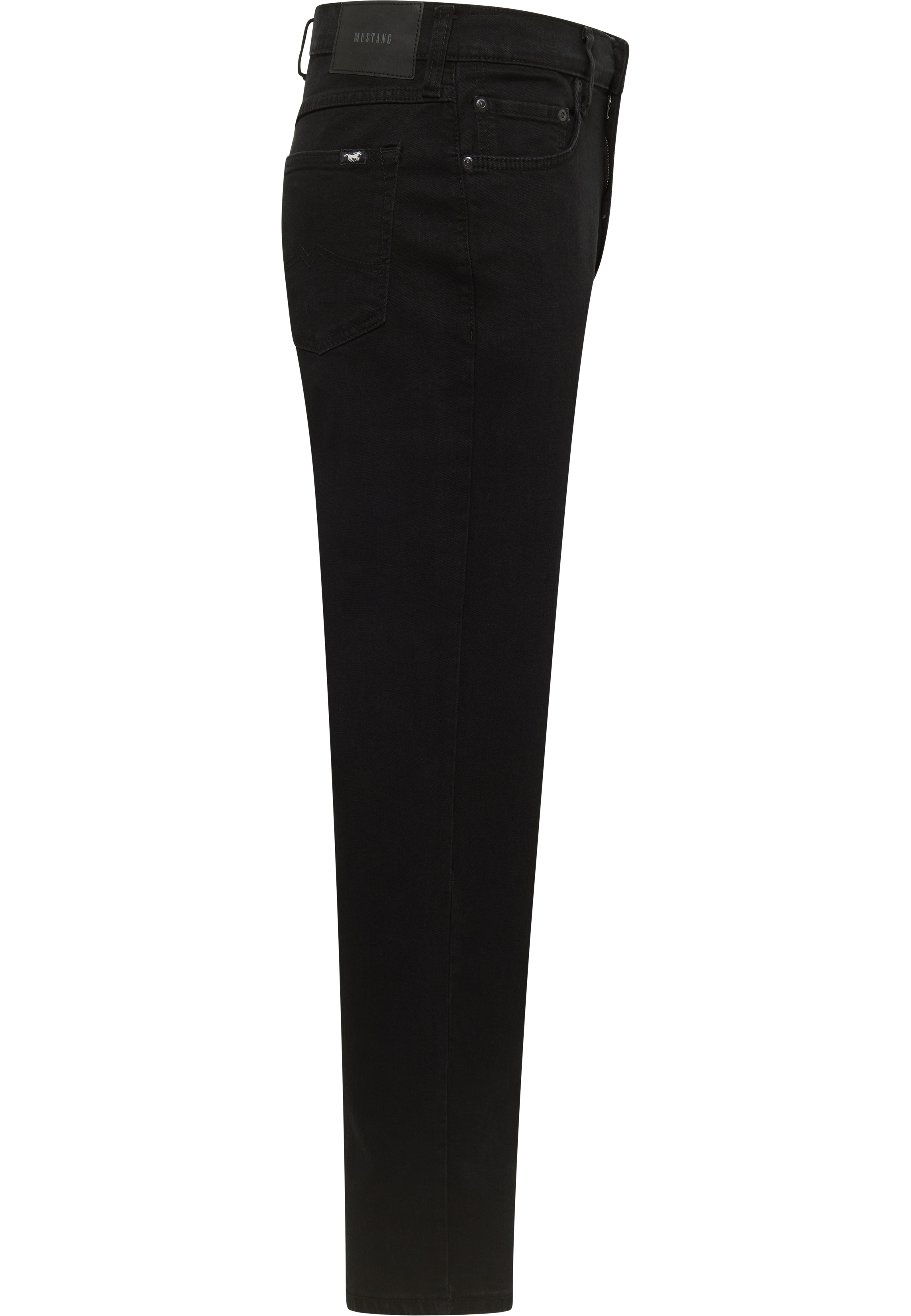 Jeans, Hose, Schwarz, Straight Leg, Taschen