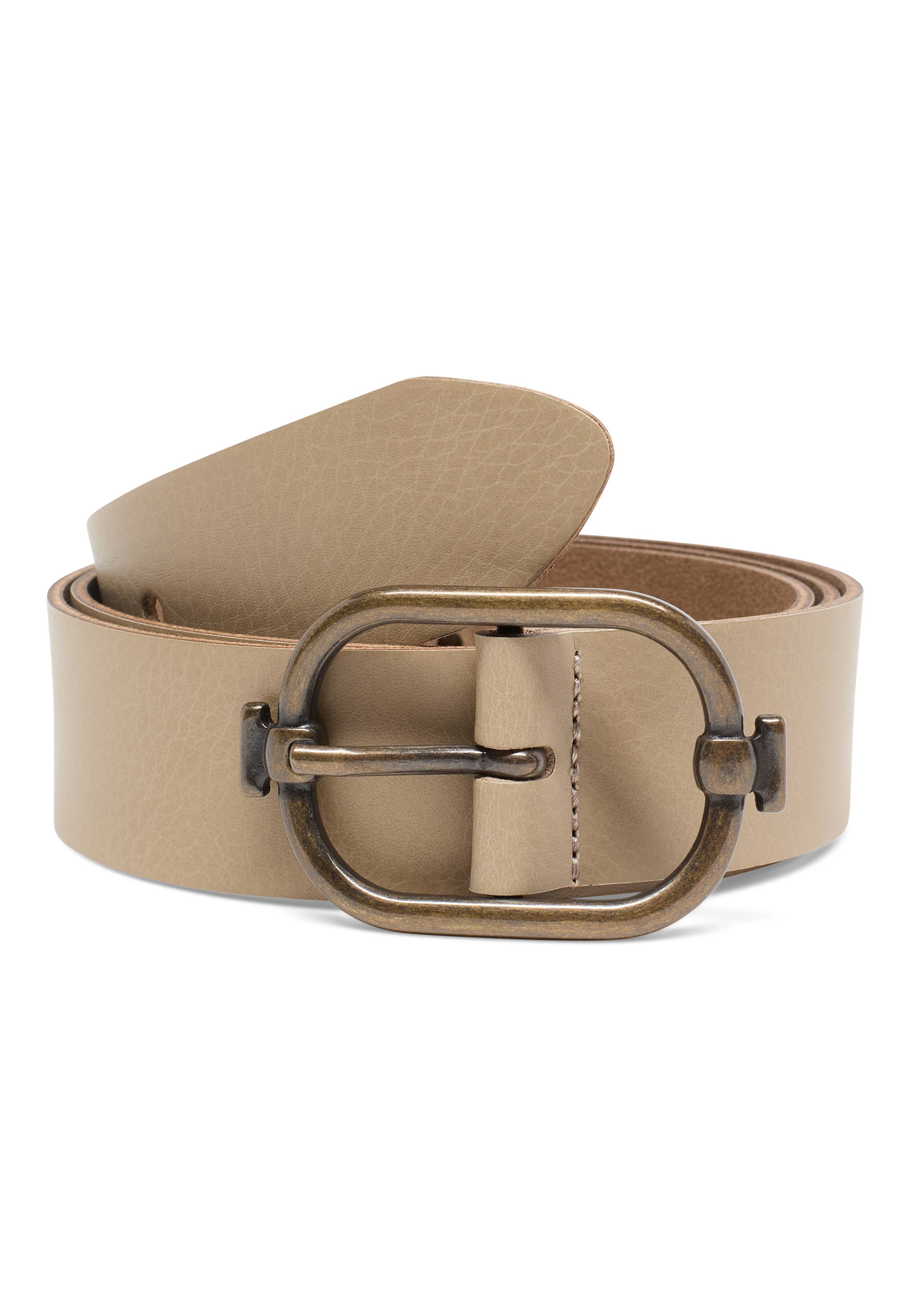 Mustang Damen Gürtel 35 mm aus pflanzlich gegerbtes Leder, hellbraun